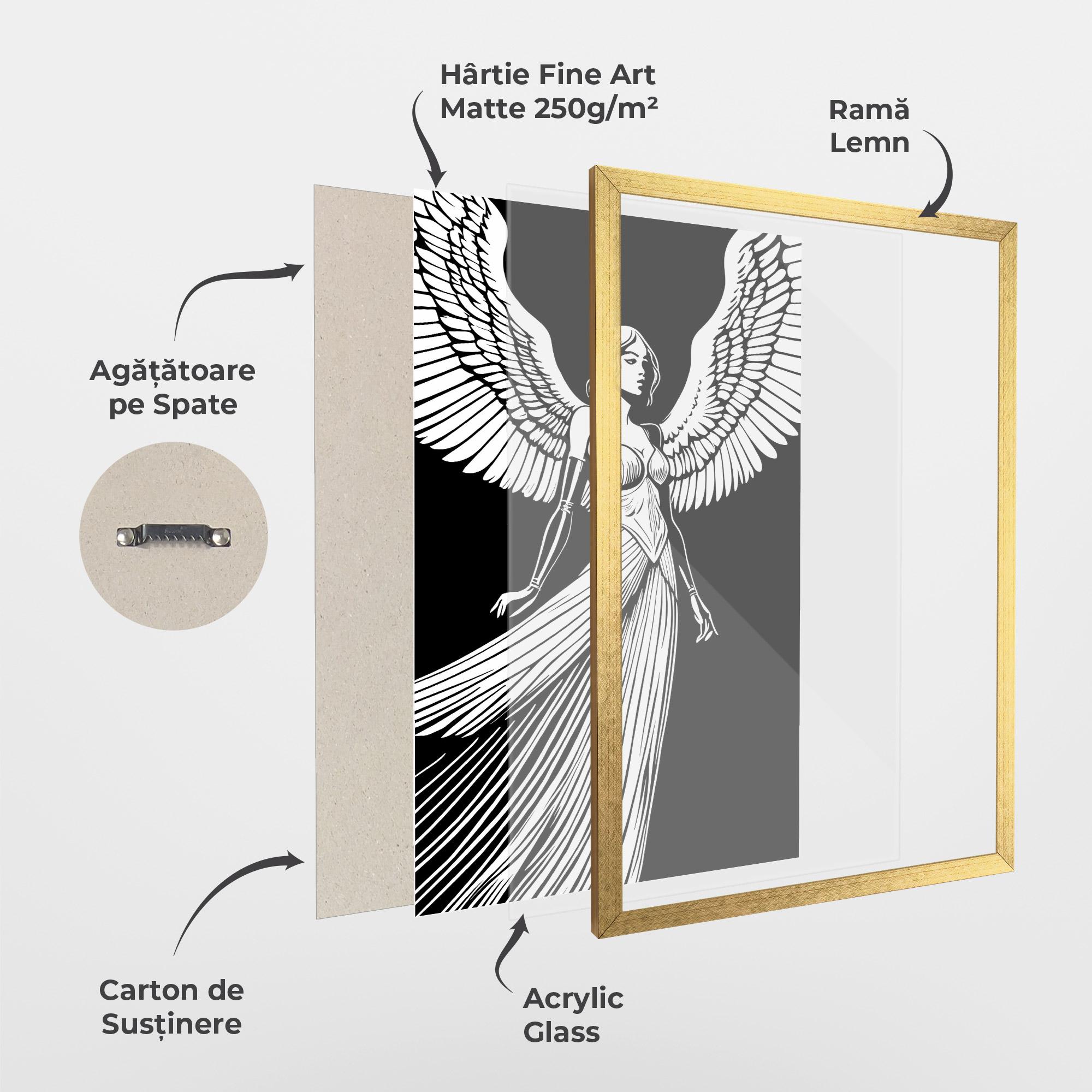 Poster Înrămat Pretty Angel mockup 1