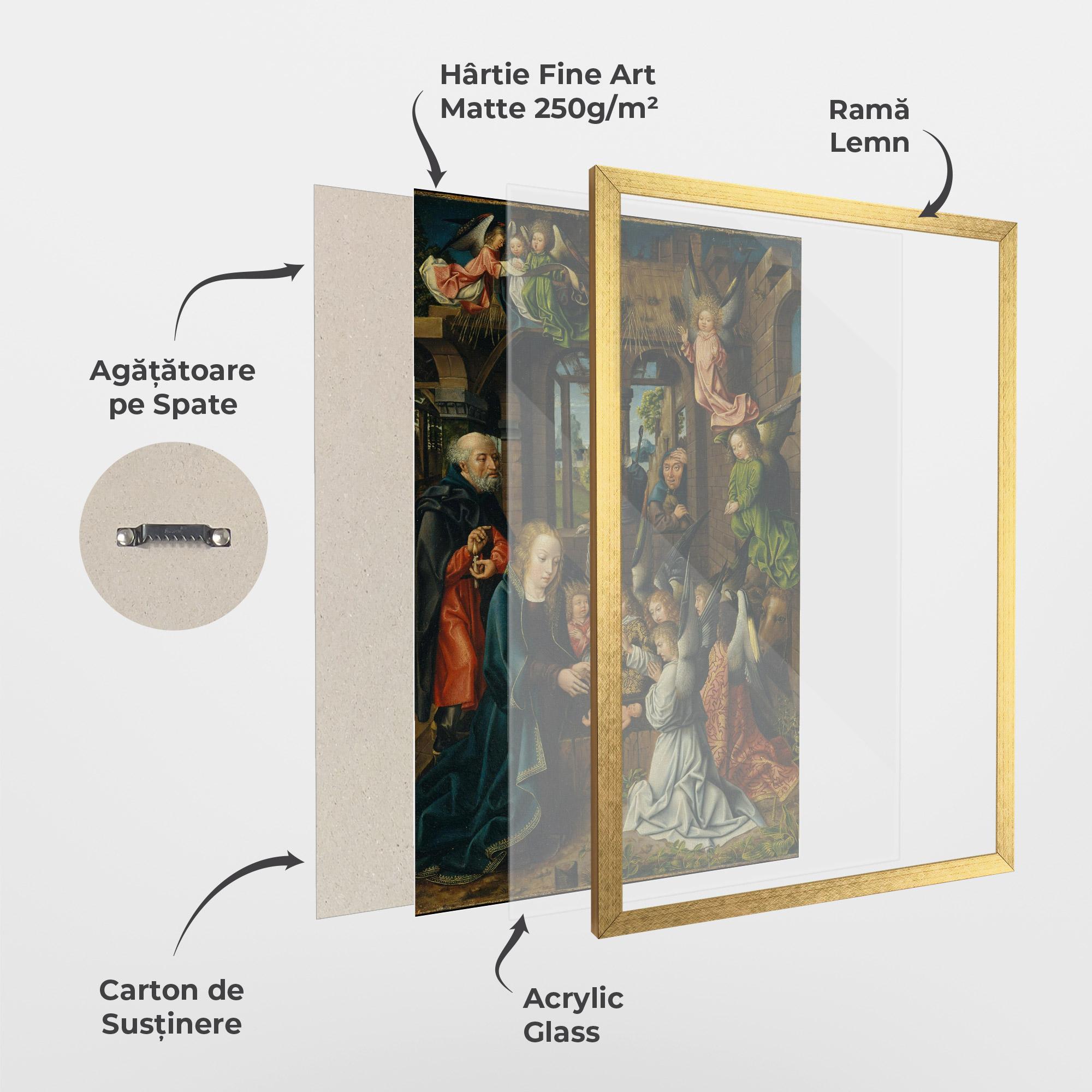 Poster Înrămat Small Angels Praying mockup 1