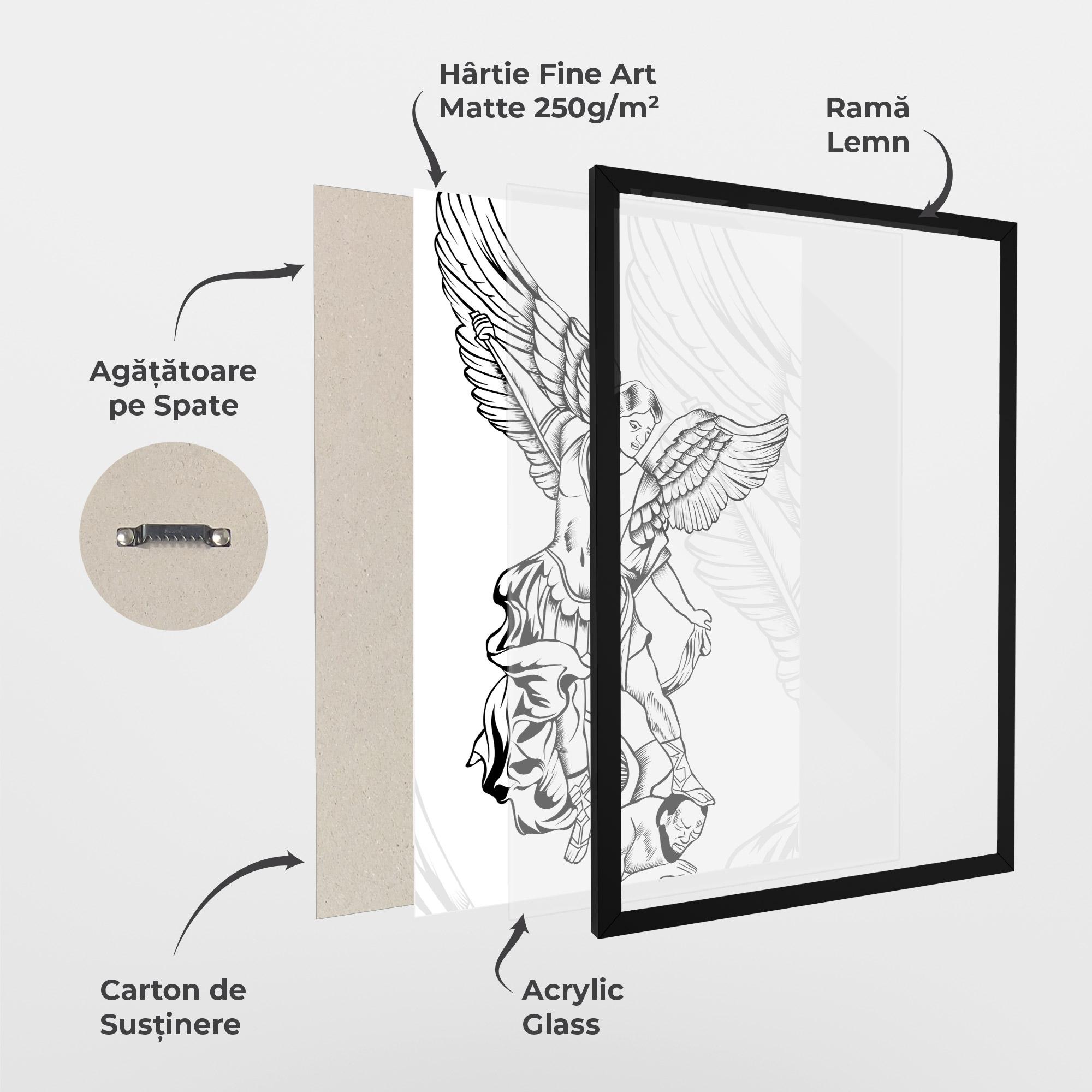 Poster Înrămat Angel Fight mockup 1