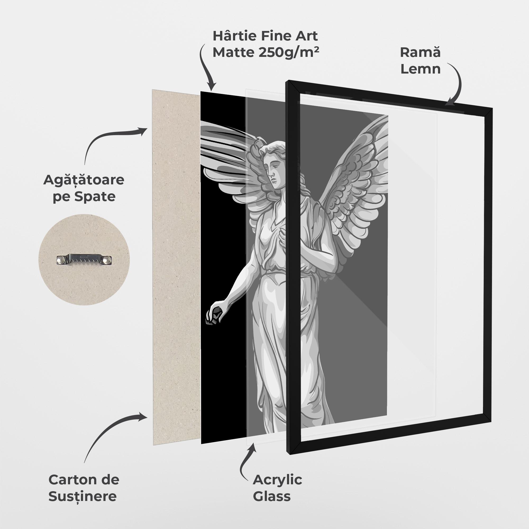 Poster Înrămat Angel Hand mockup 1