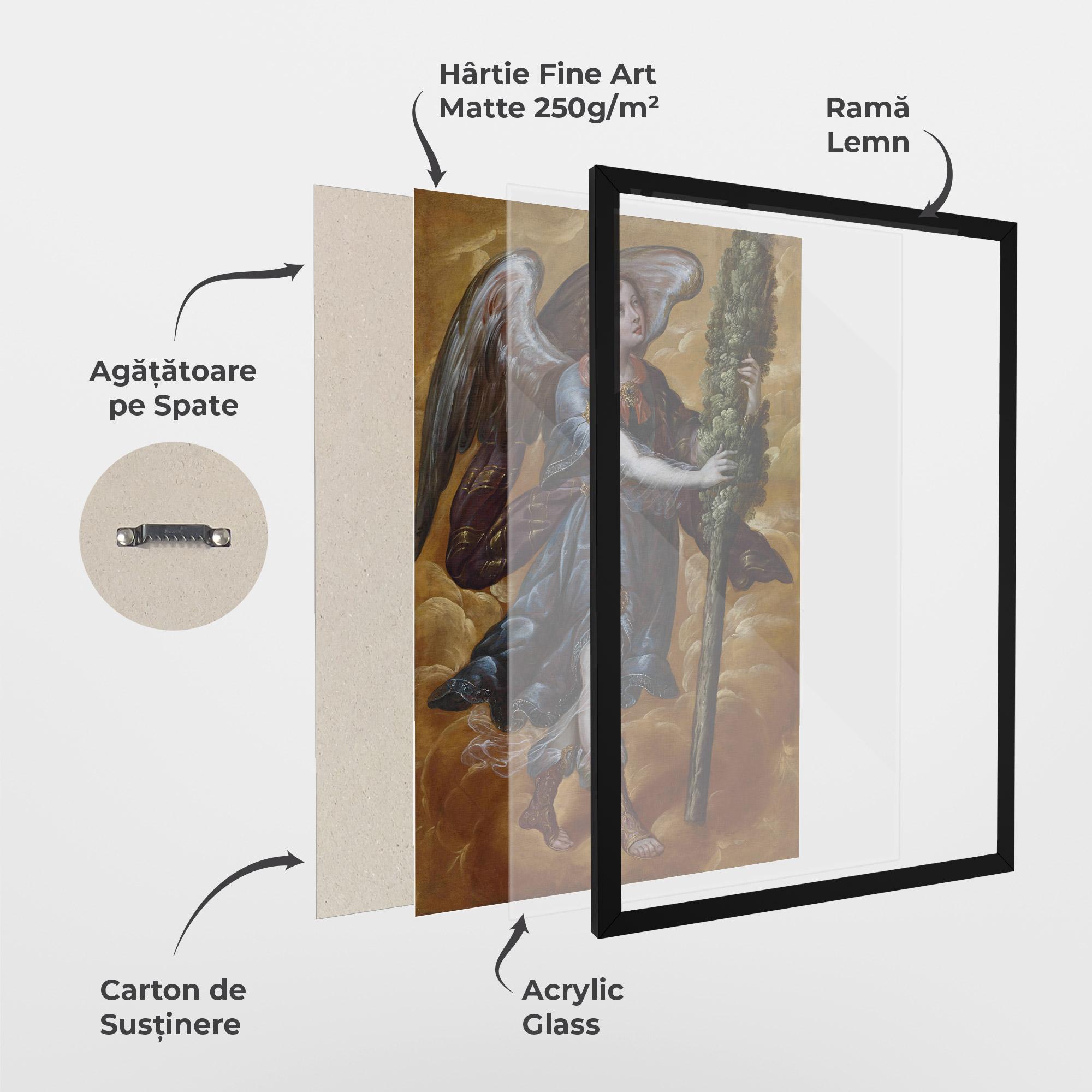 Poster Înrămat Angel Holding A Tree mockup 1