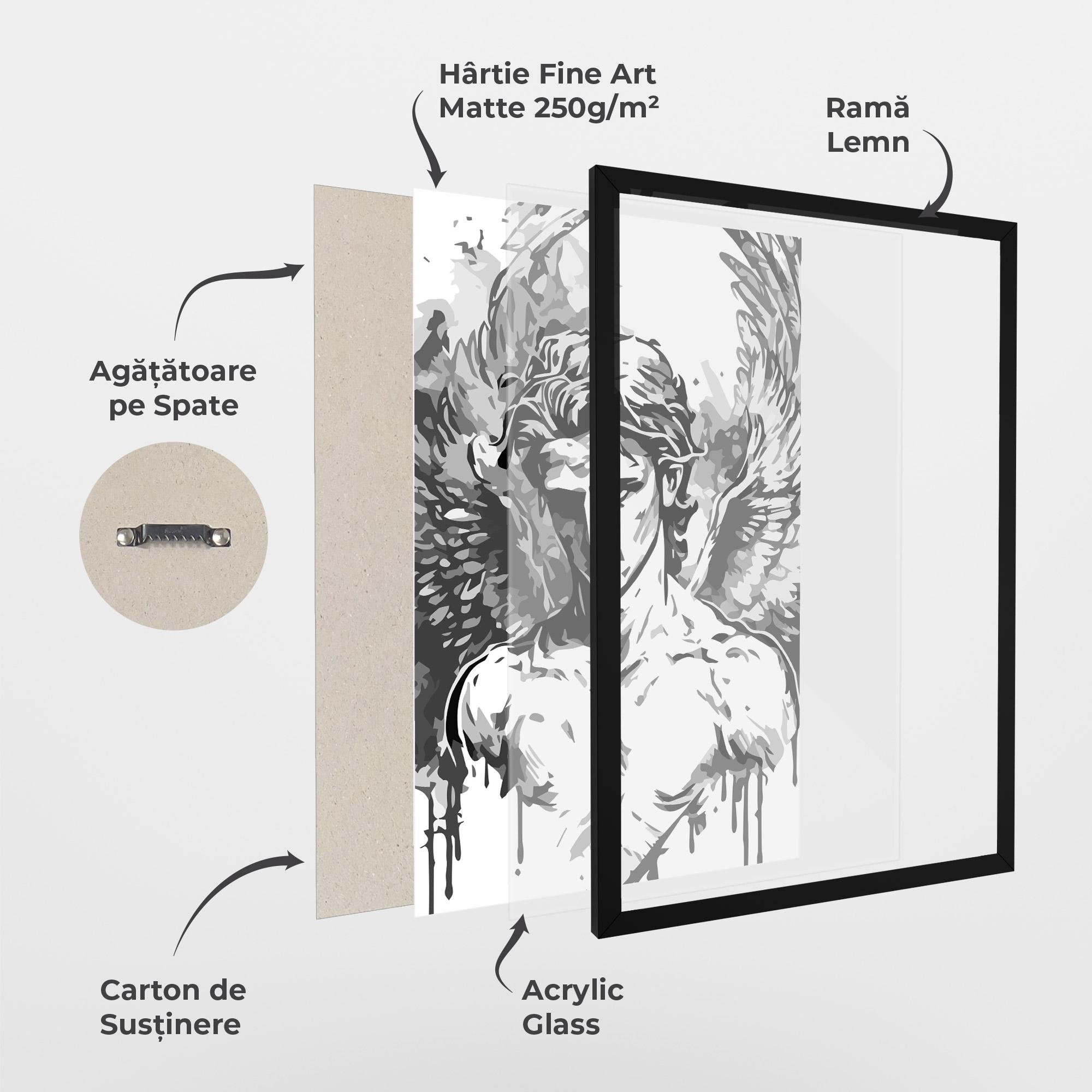 Poster Înrămat Beautiful Angel mockup 1