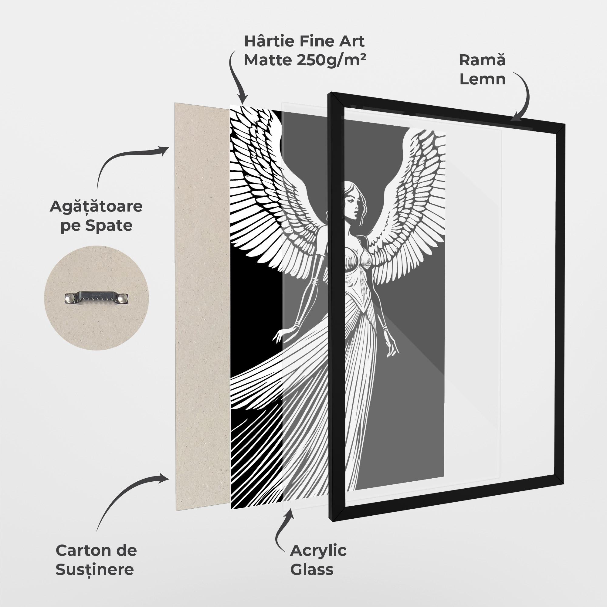 Poster Înrămat Pretty Angel mockup 1