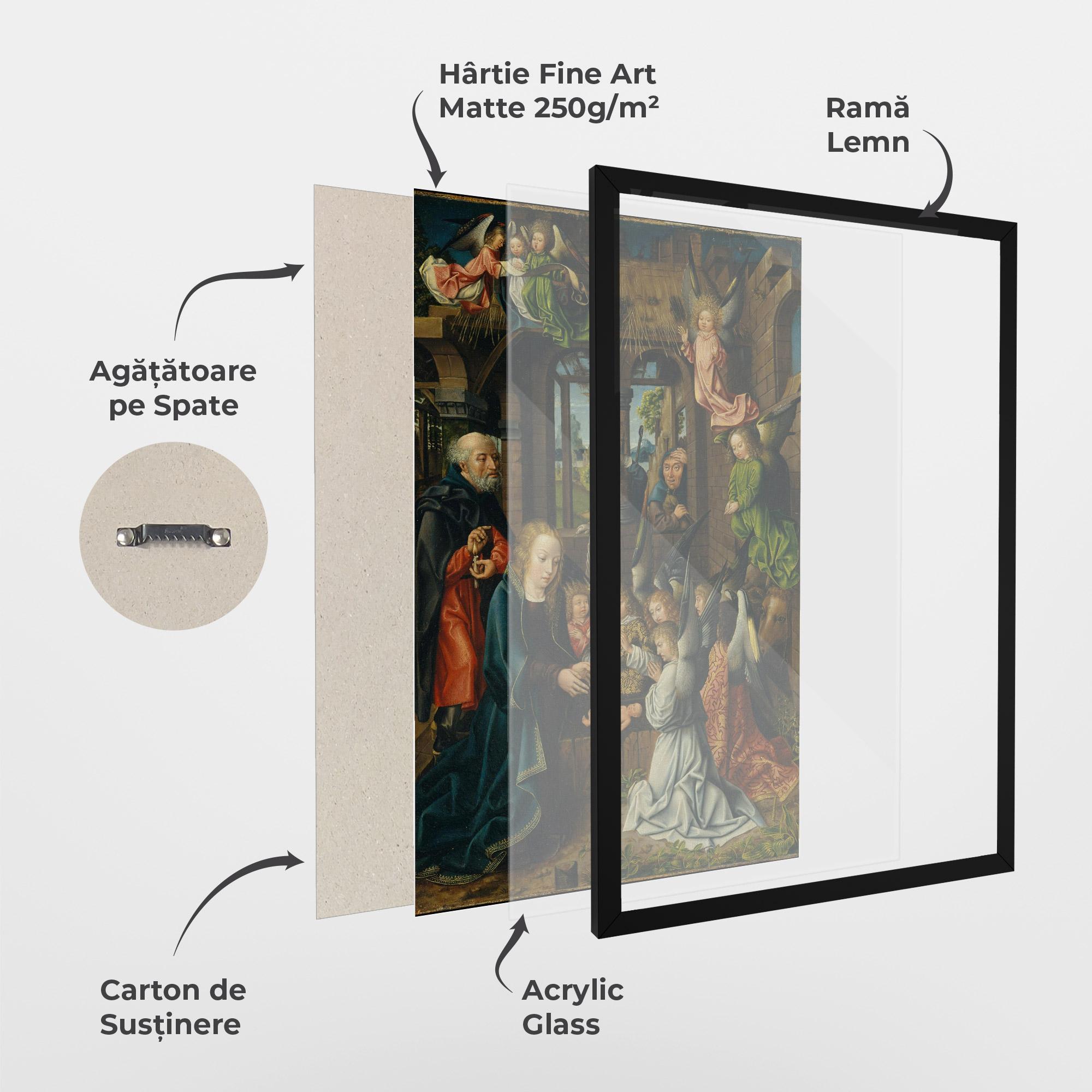 Poster Înrămat Small Angels Praying mockup 1