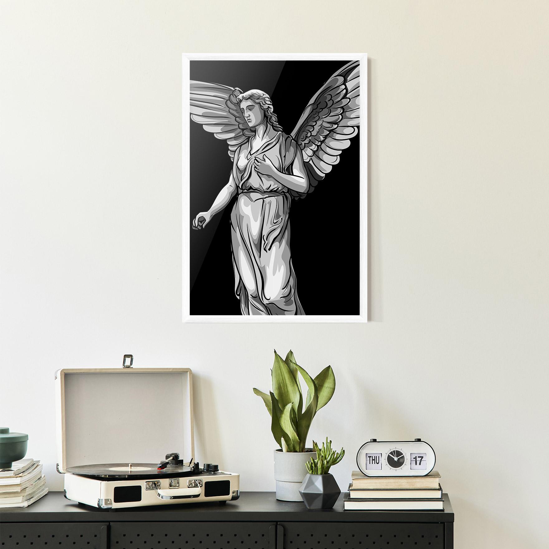 Poster Înrămat Angel Hand mockup 2