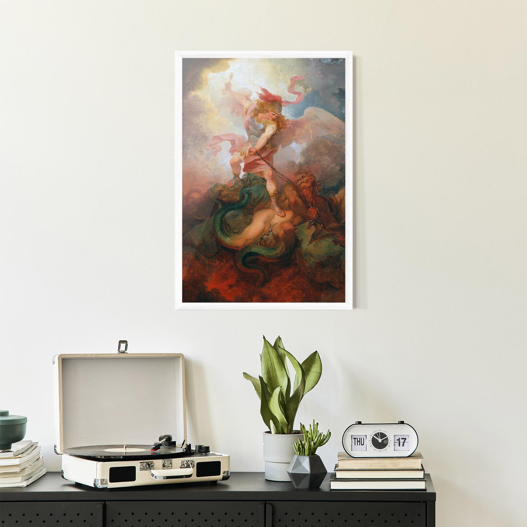 Poster Înrămat Angel Killing Monster mockup 2