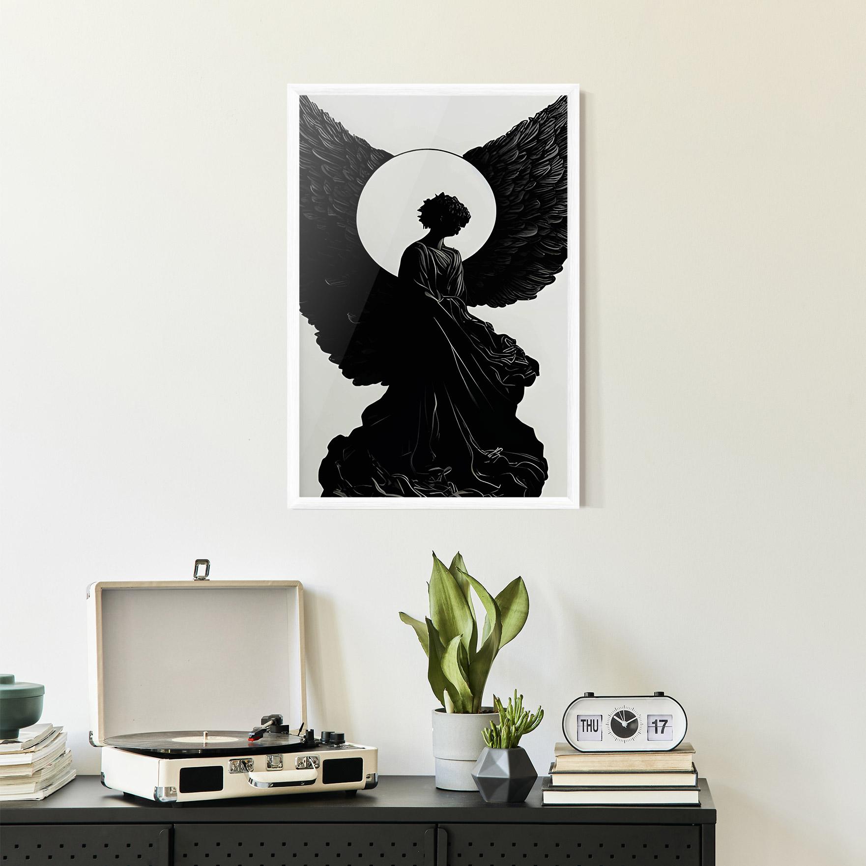Poster Înrămat Angel Shilouette mockup 2