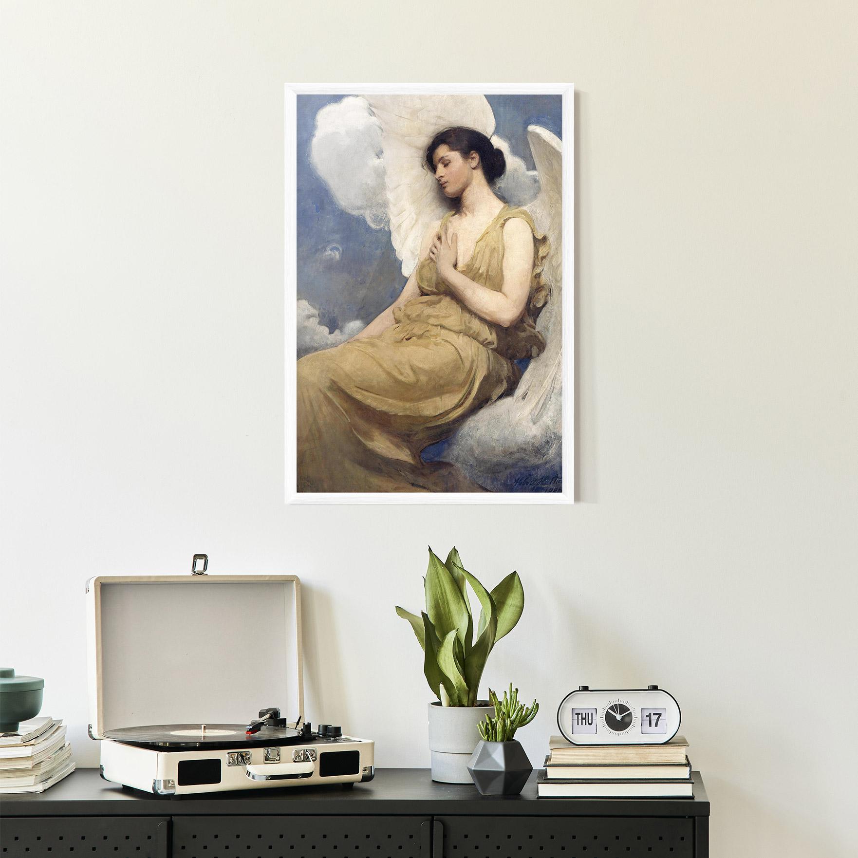 Poster Înrămat Angel Woman Painting mockup 2
