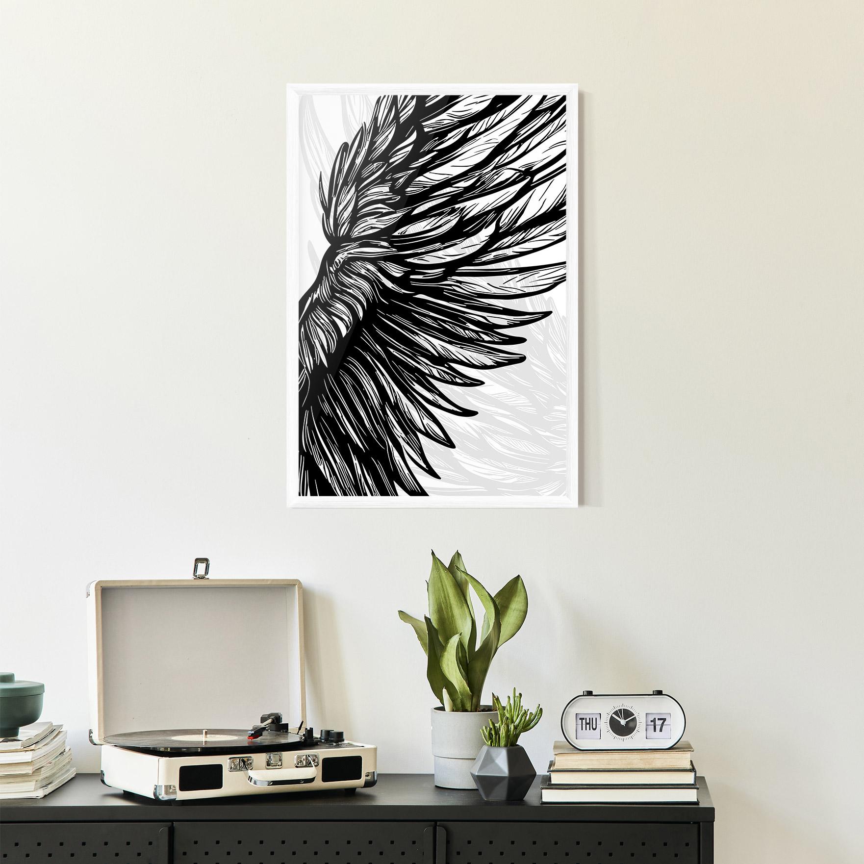 Poster Înrămat Wing Line mockup 2