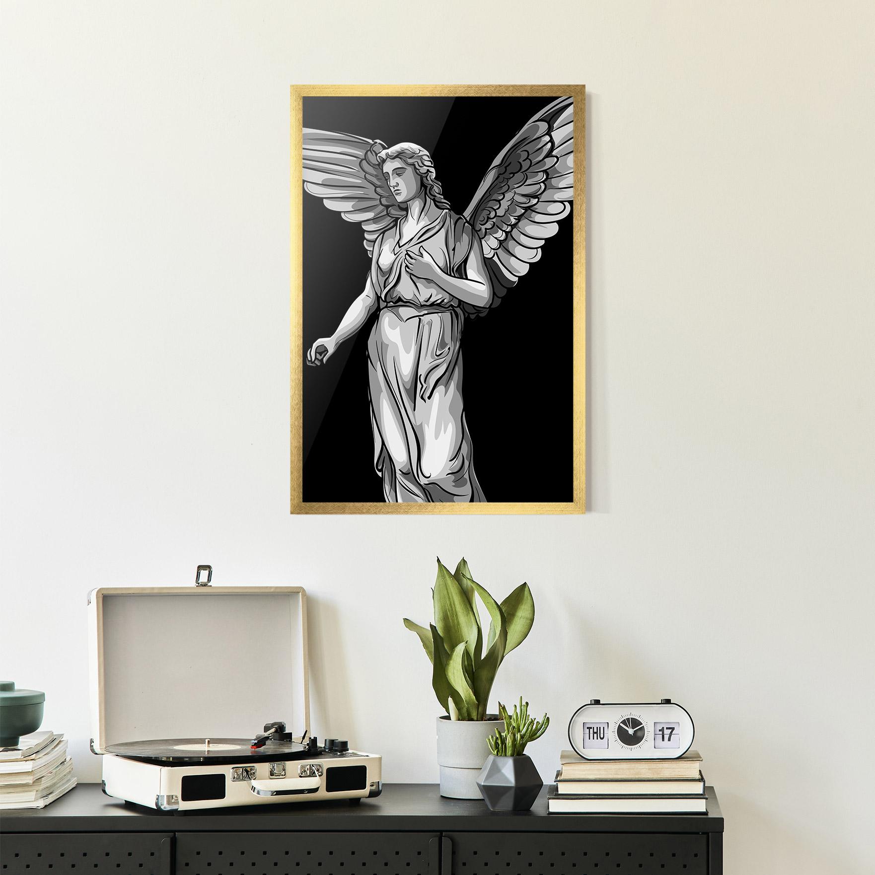 Poster Înrămat Angel Hand mockup 2