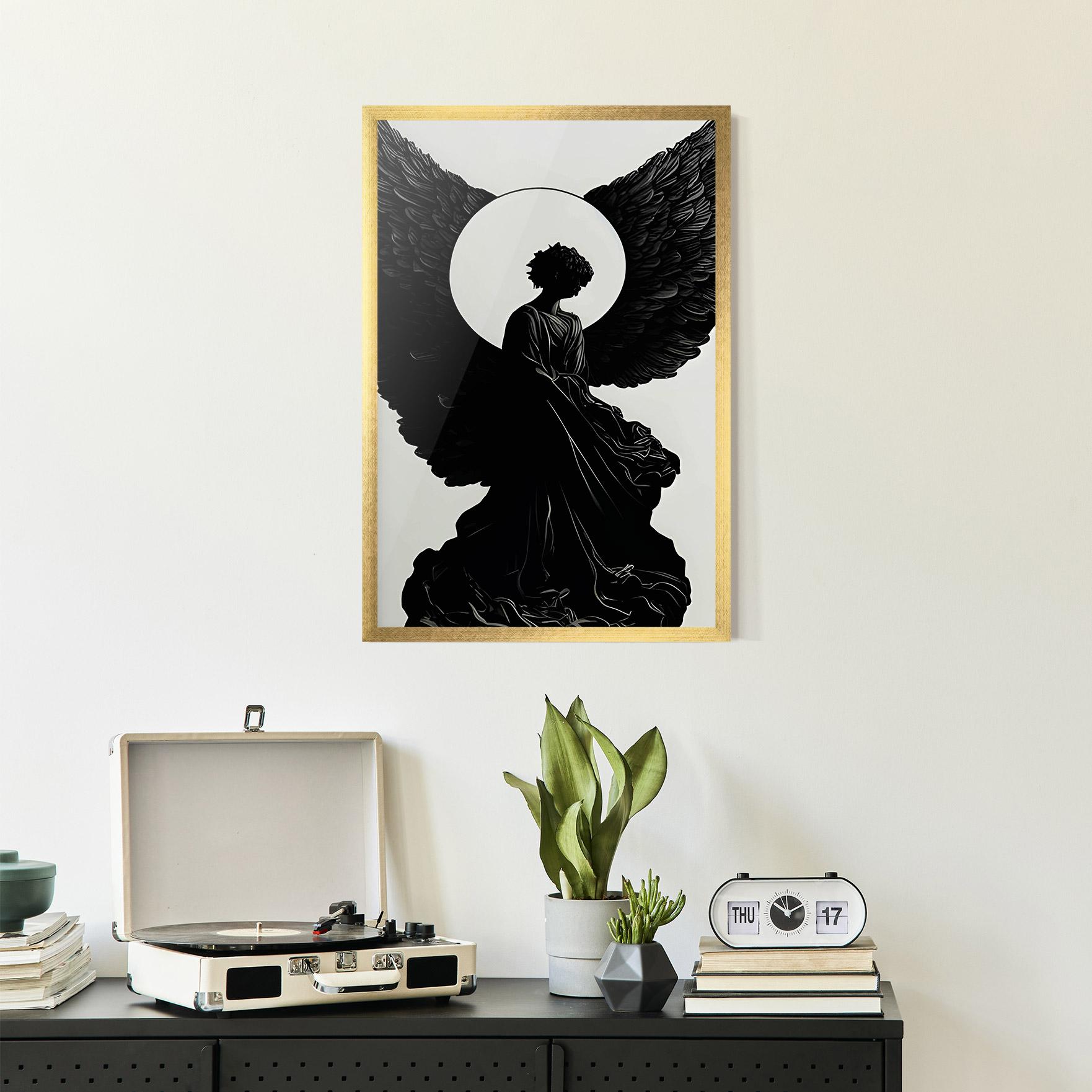Poster Înrămat Angel Shilouette mockup 2