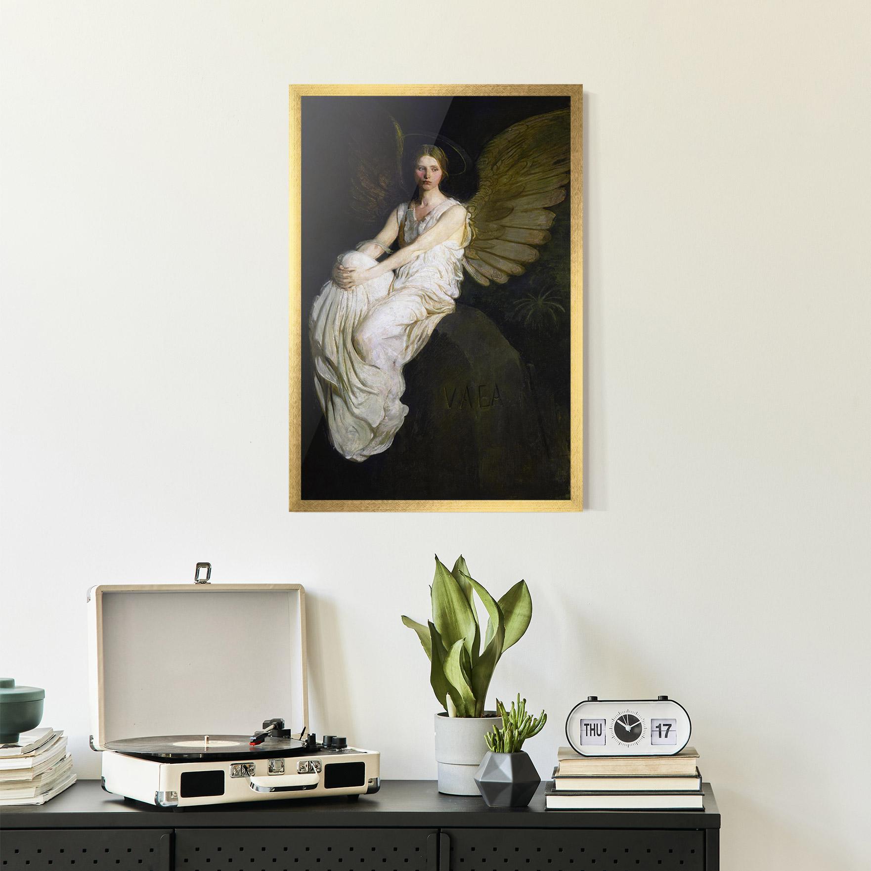 Poster Înrămat Angel Thinking mockup 2