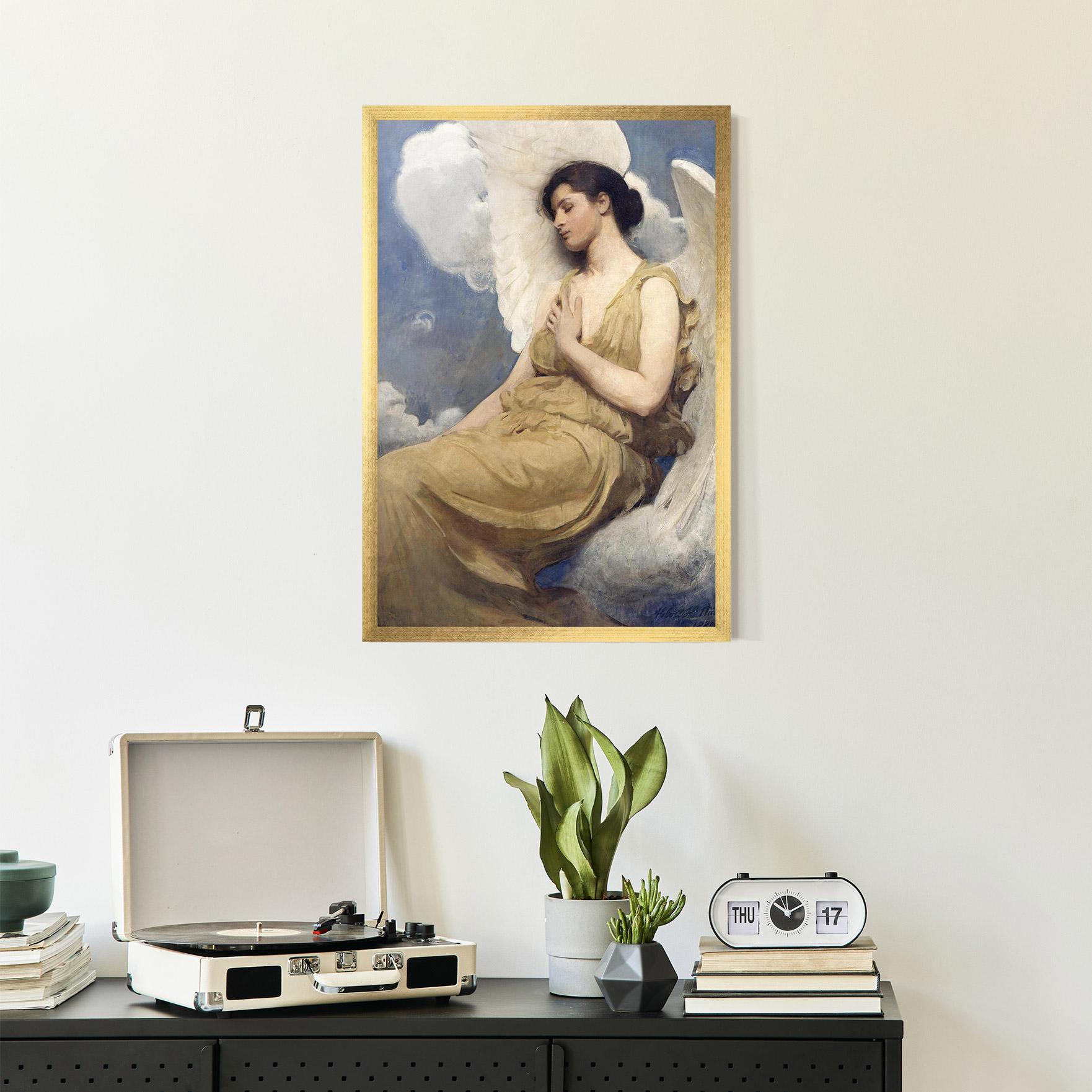 Poster Înrămat Angel Woman Painting mockup 2