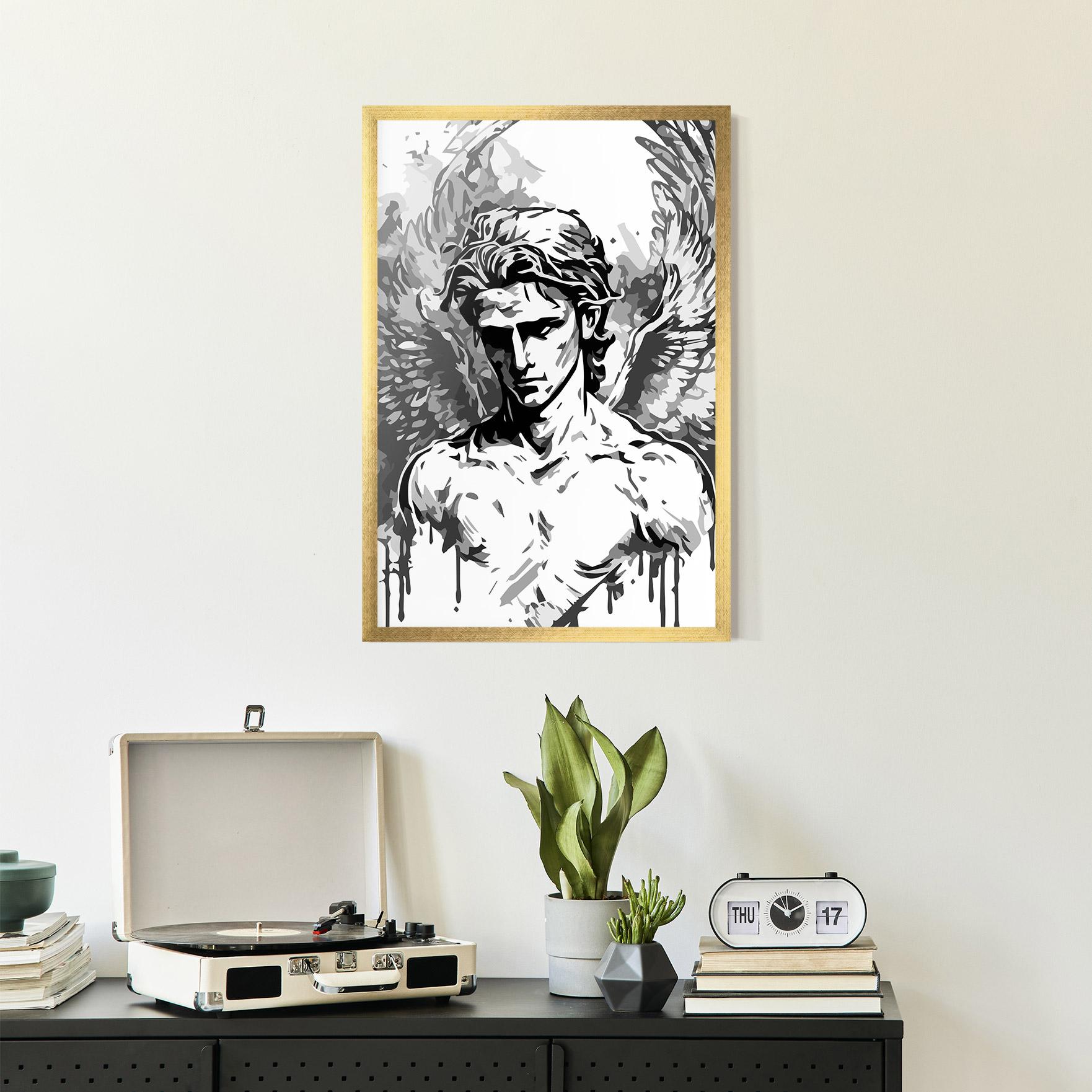 Poster Înrămat Beautiful Angel mockup 2