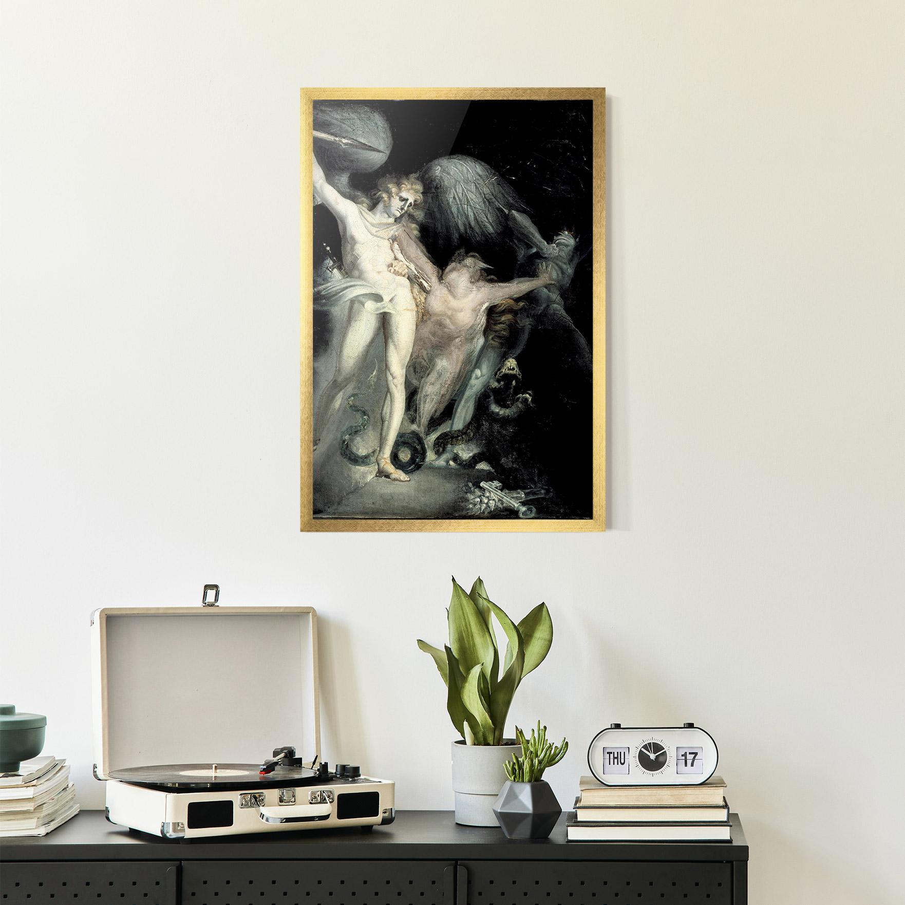 Poster Înrămat Old Angel Painting mockup 2