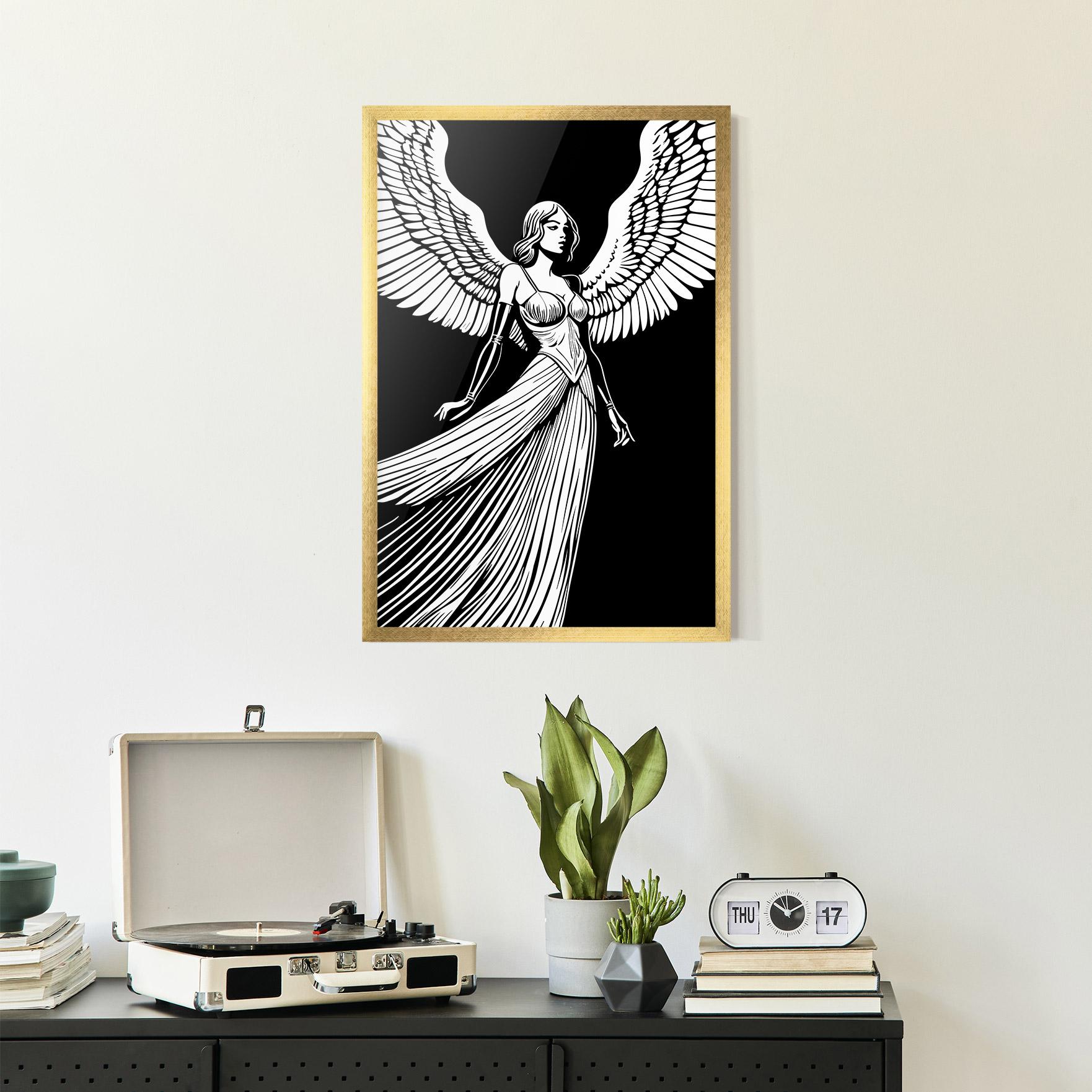Poster Înrămat Pretty Angel mockup 2