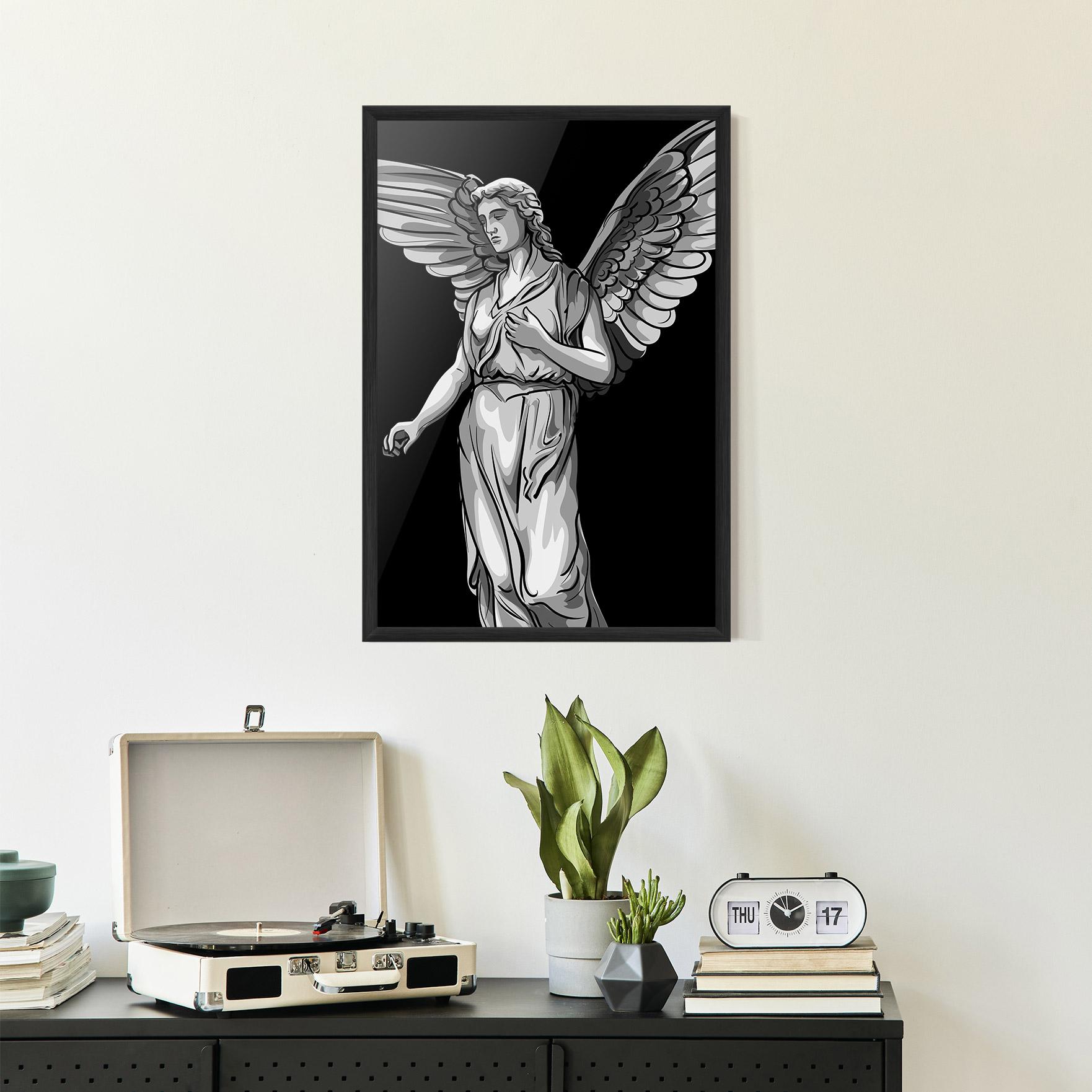 Poster Înrămat Angel Hand mockup 2