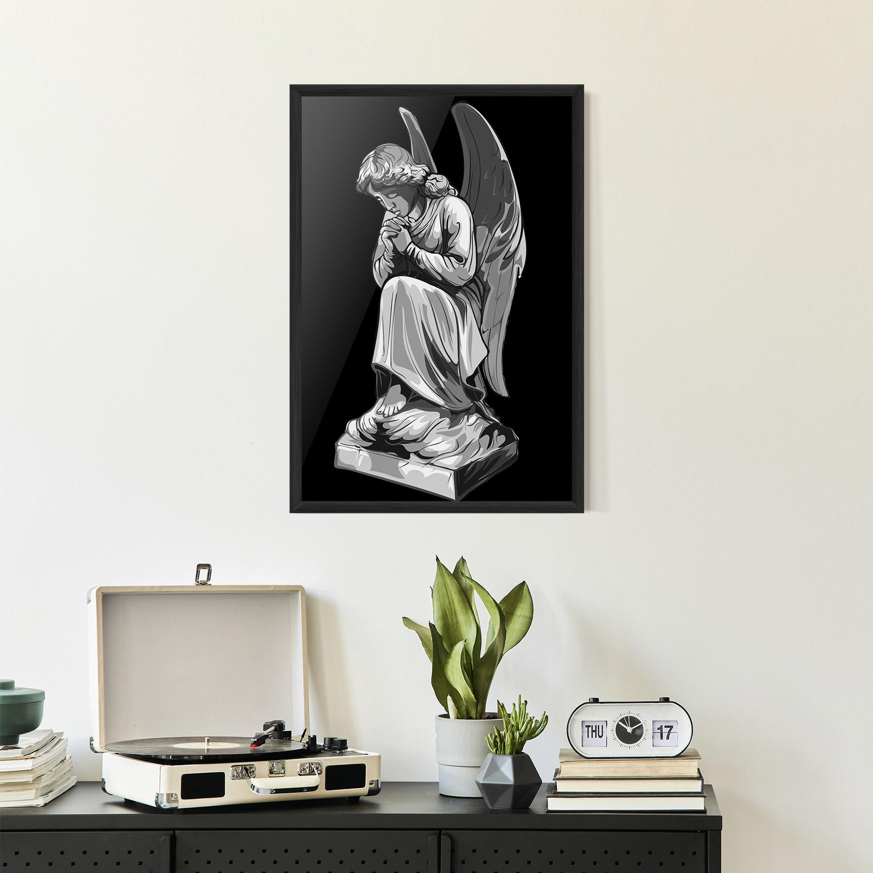 Poster Înrămat Angel Pray mockup 2
