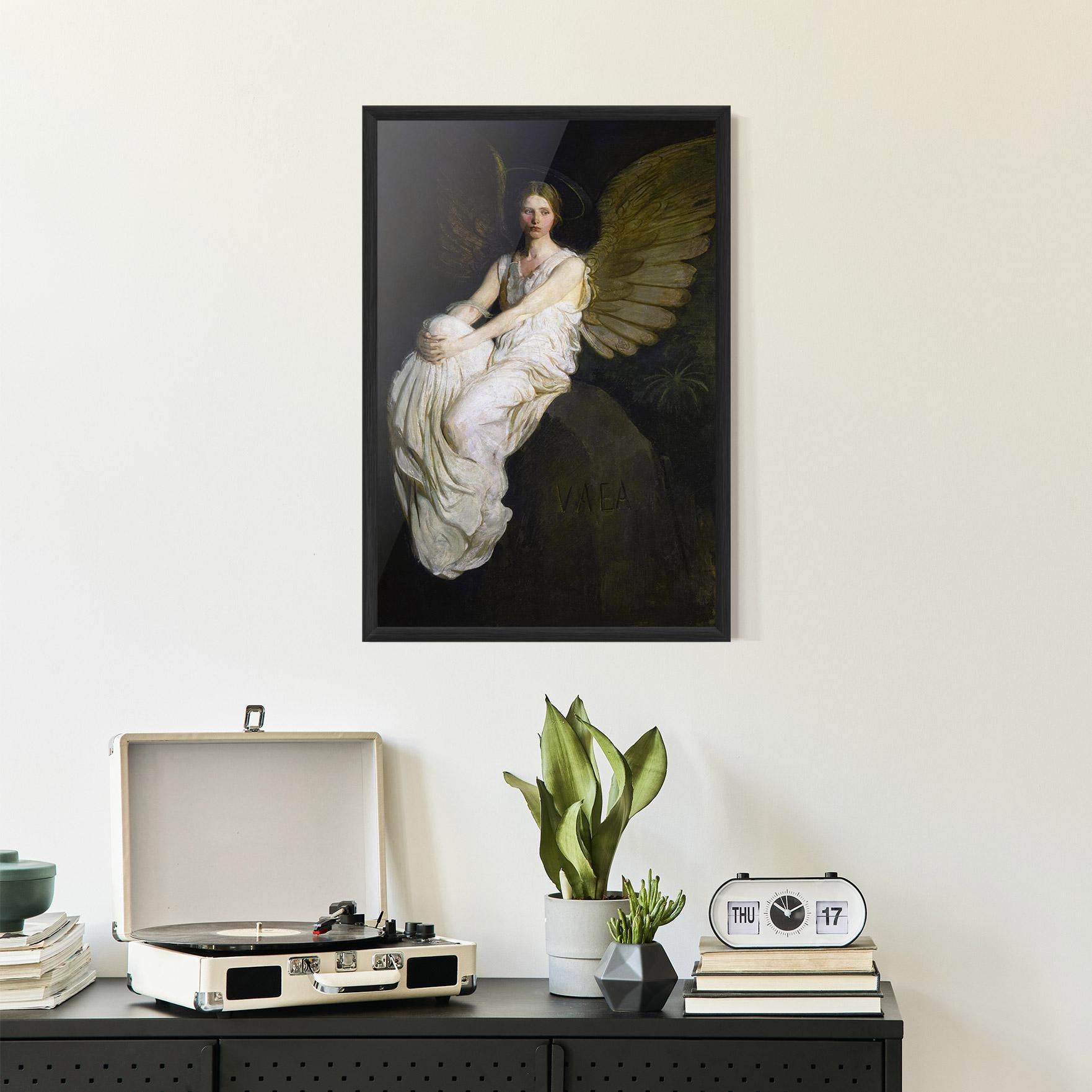 Poster Înrămat Angel Thinking mockup 2