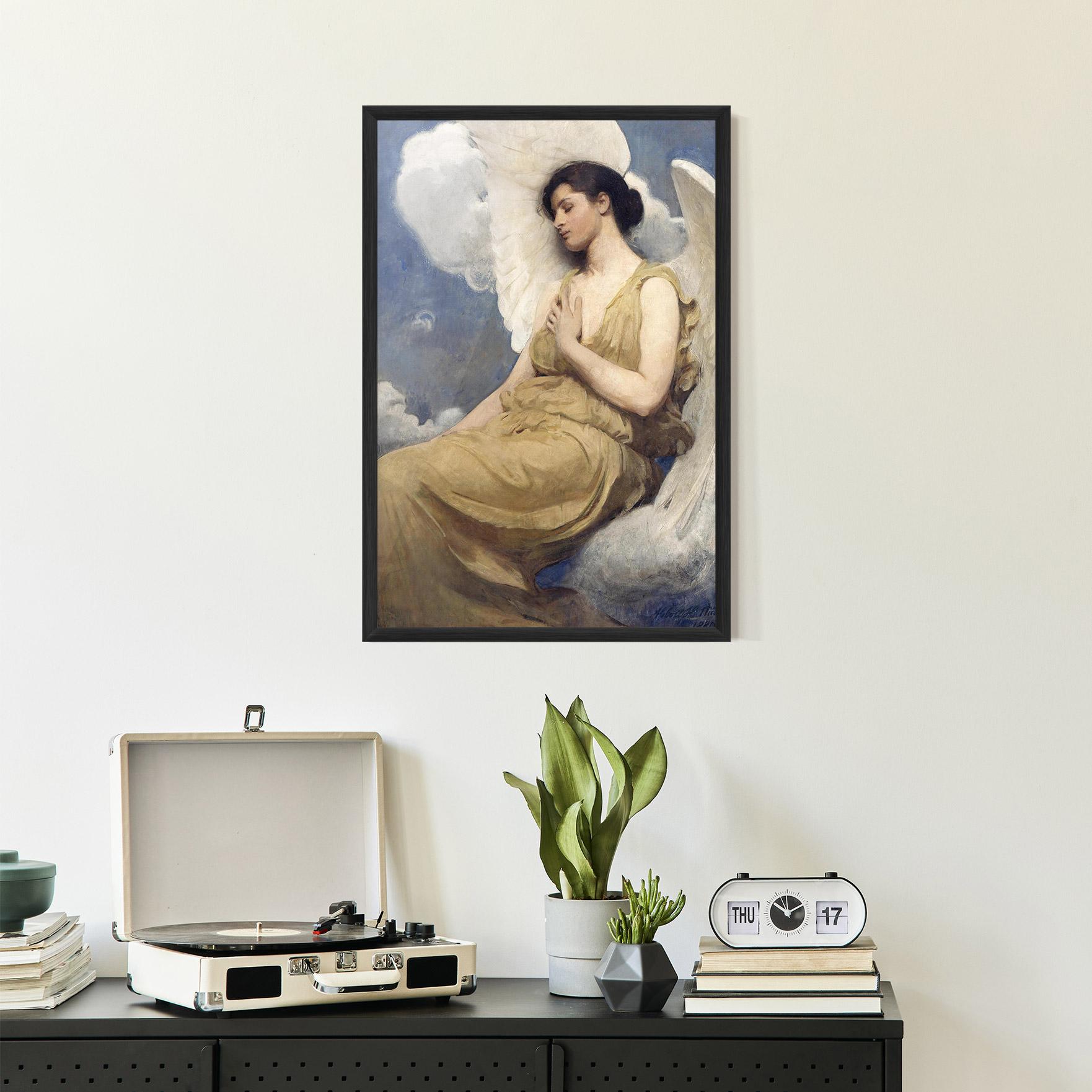 Poster Înrămat Angel Woman Painting mockup 2