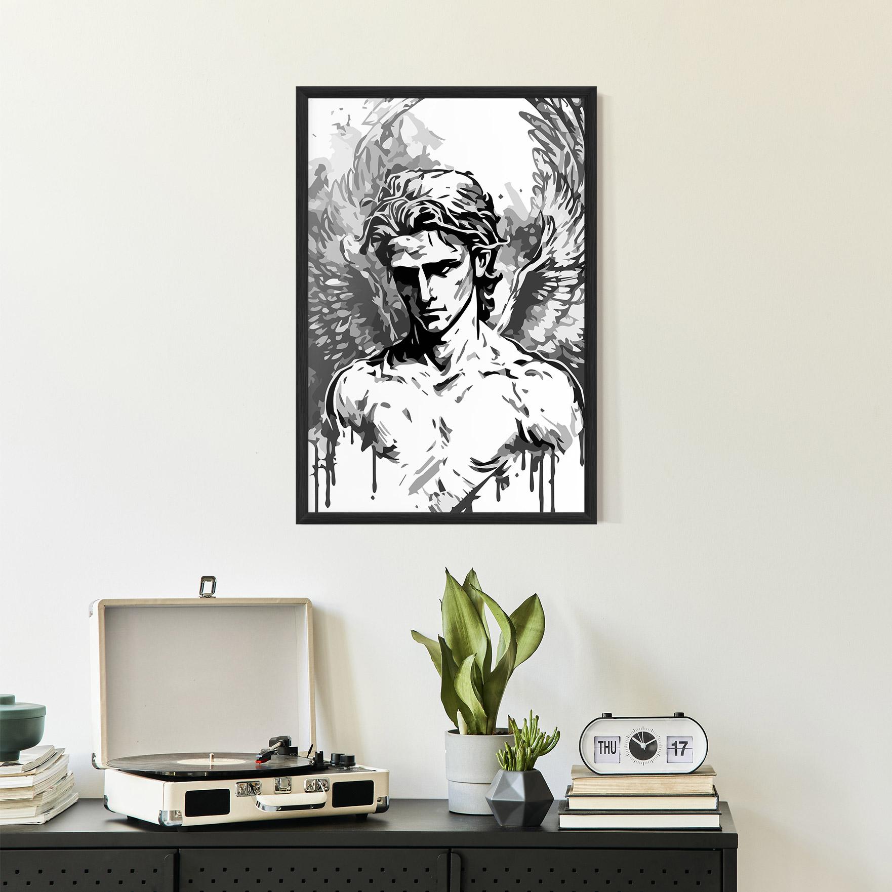 Poster Înrămat Beautiful Angel mockup 2