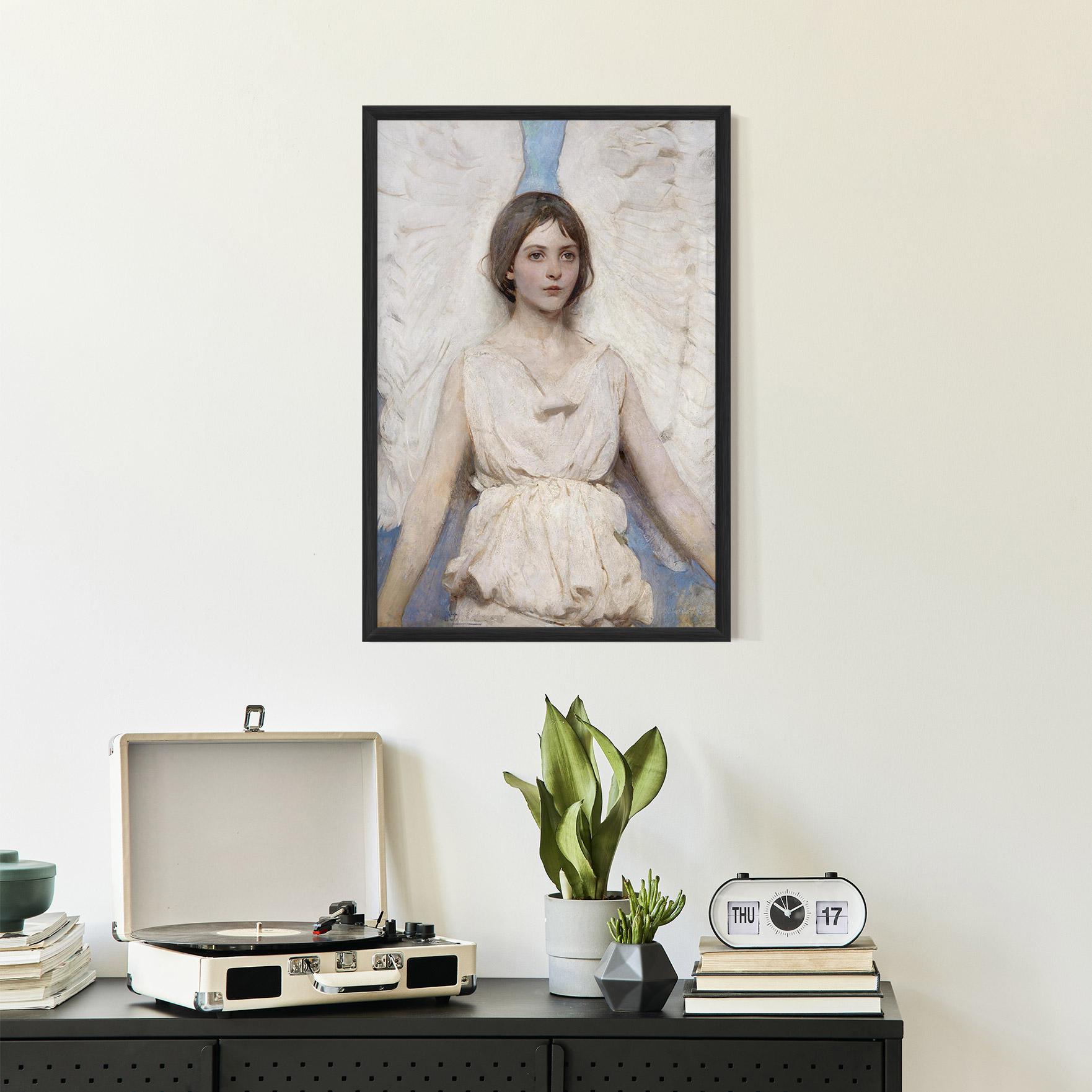 Poster Înrămat Pretty Angel Painting mockup 2