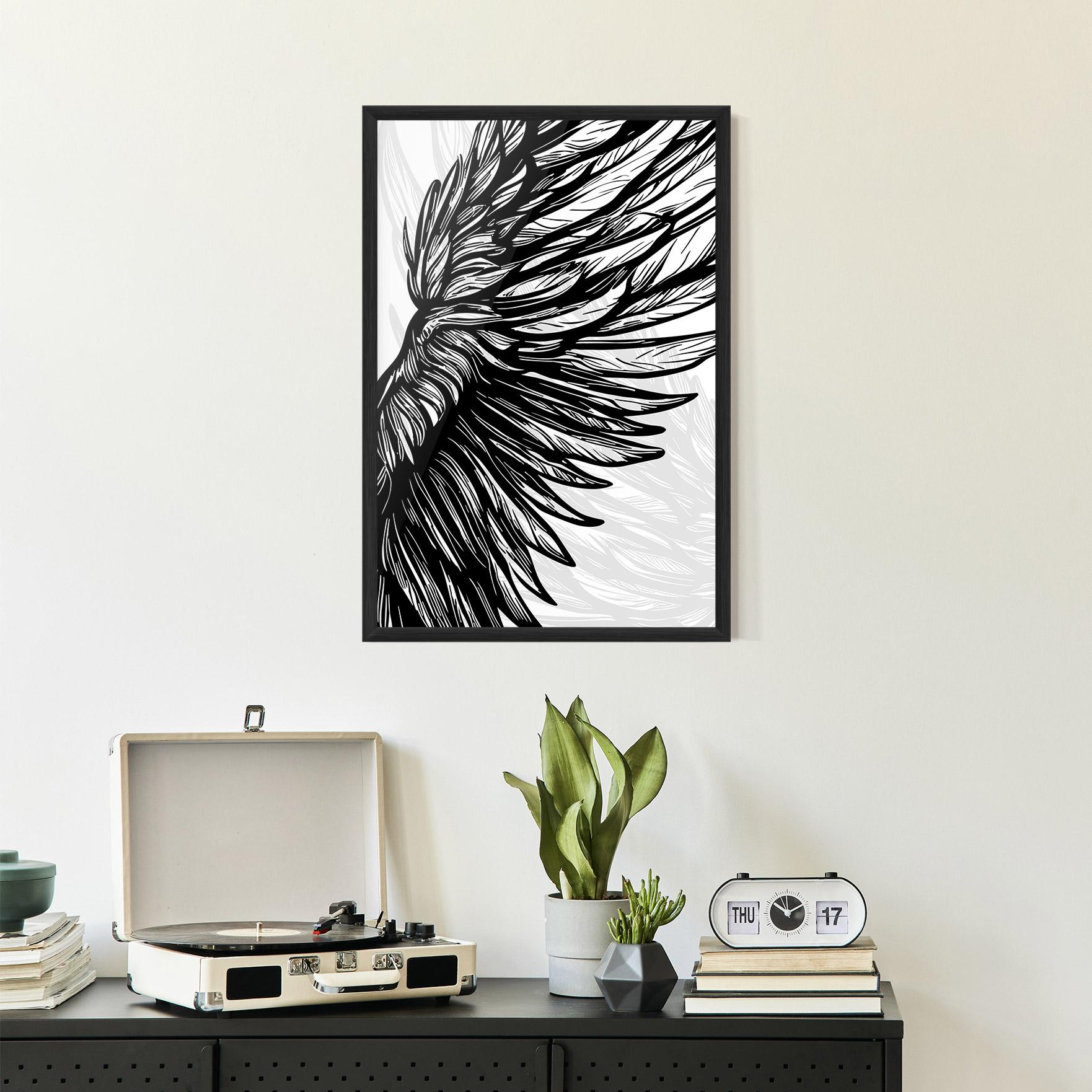 Poster Înrămat Wing Line mockup 2