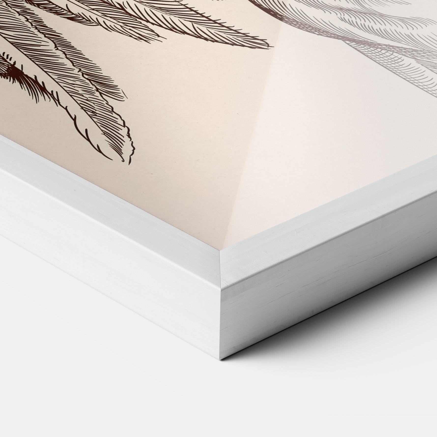 Poster Înrămat Angel Brown Line mockup 3