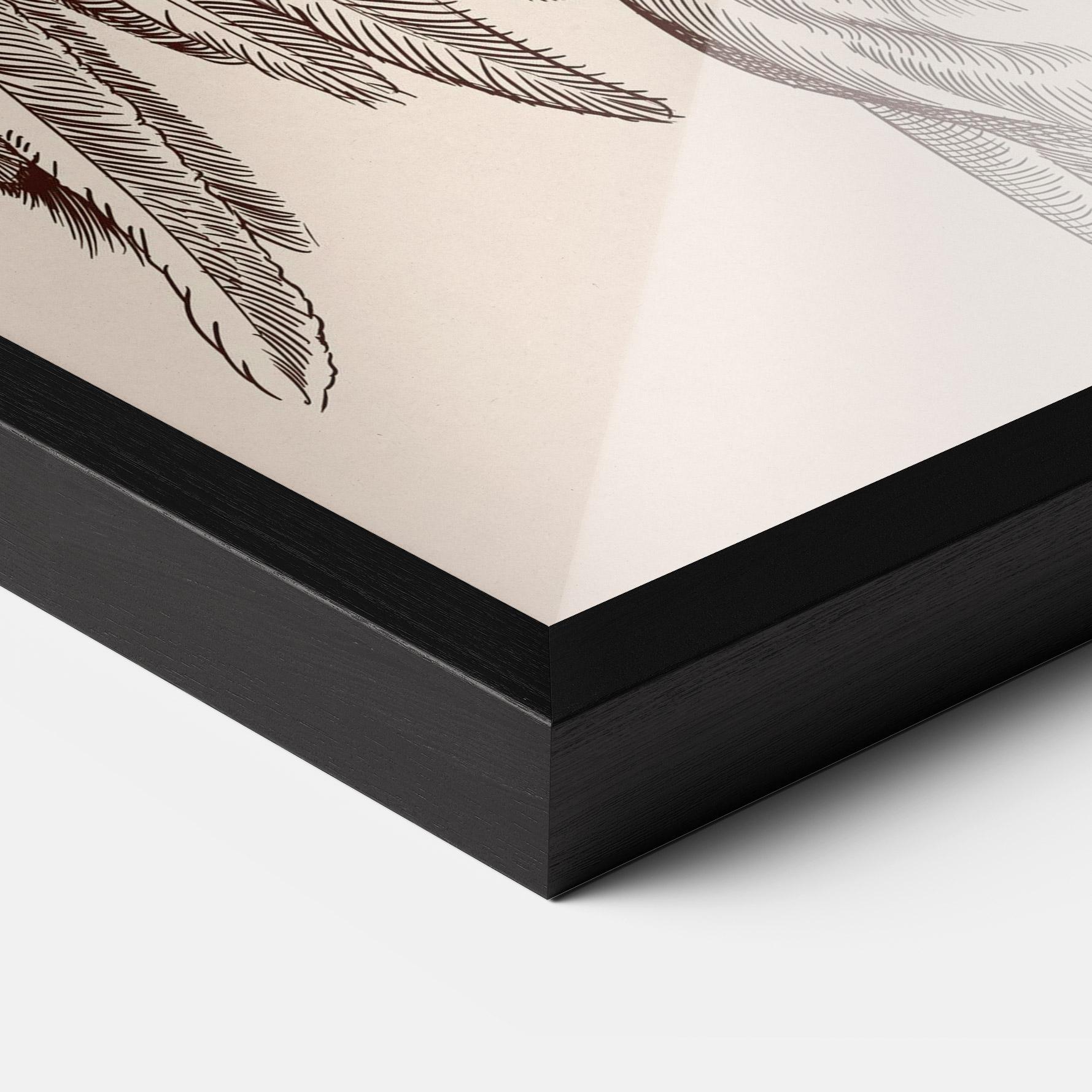 Poster Înrămat Angel Brown Line mockup 3