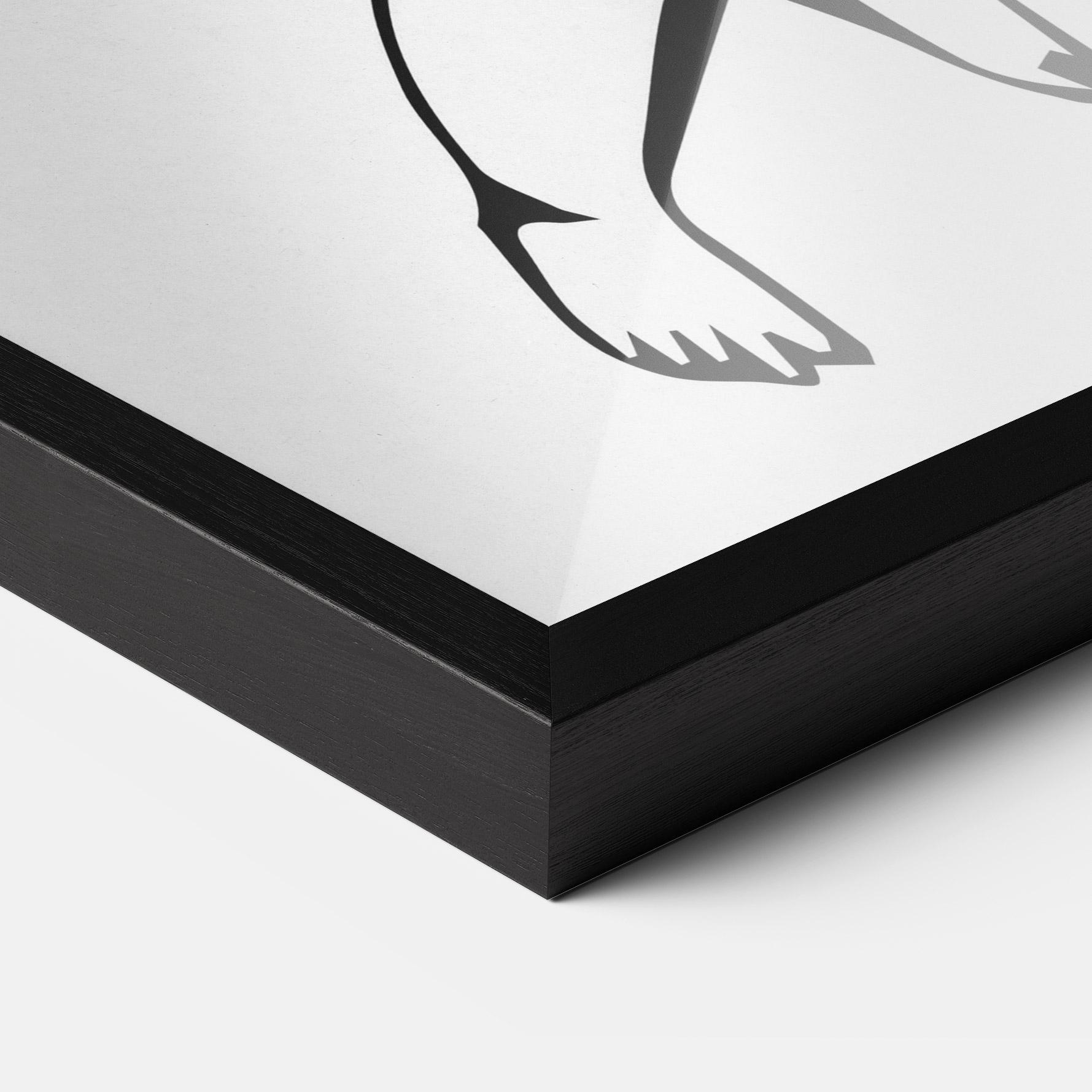 Poster Înrămat Angel Gun mockup 3