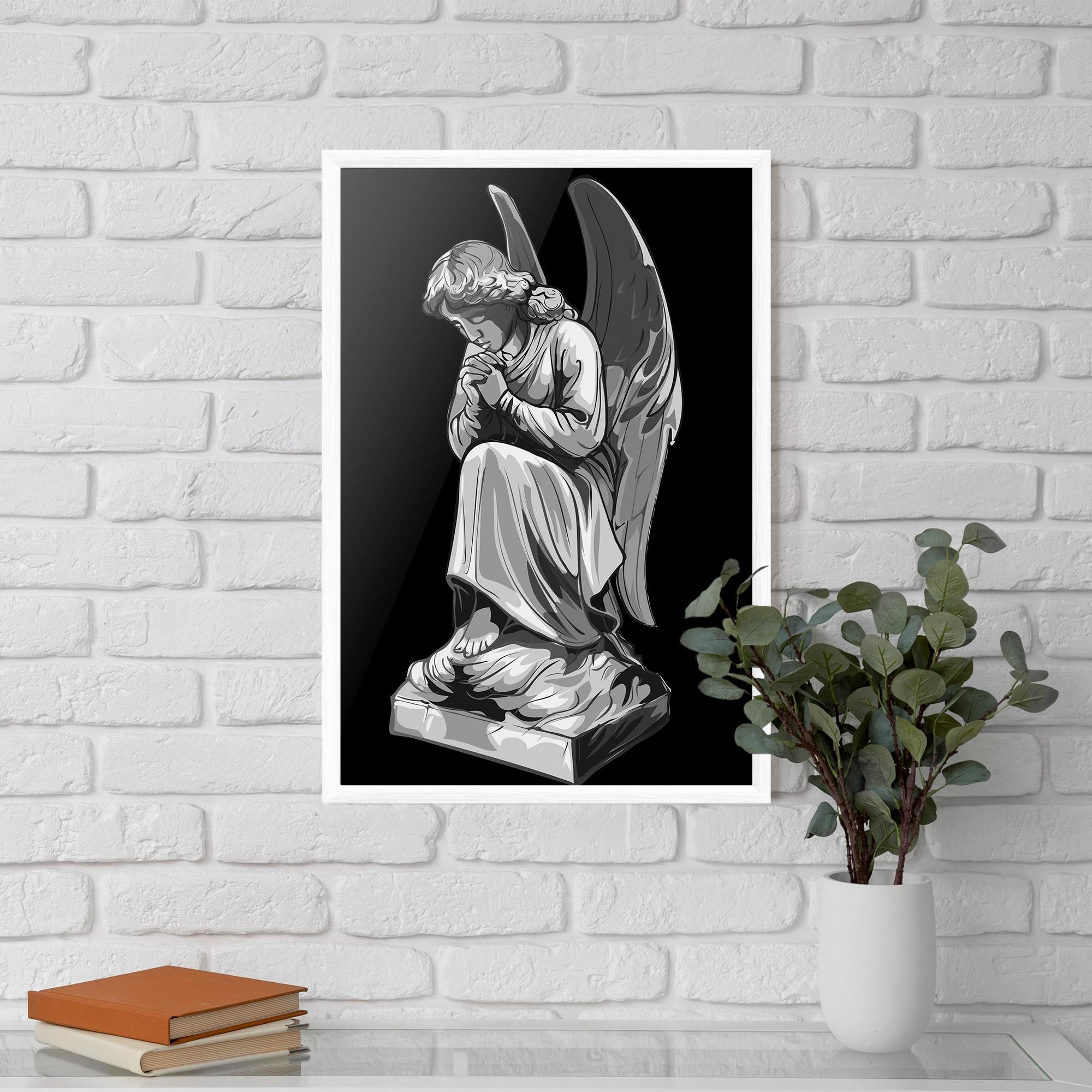 Poster Înrămat Angel Pray mockup 5