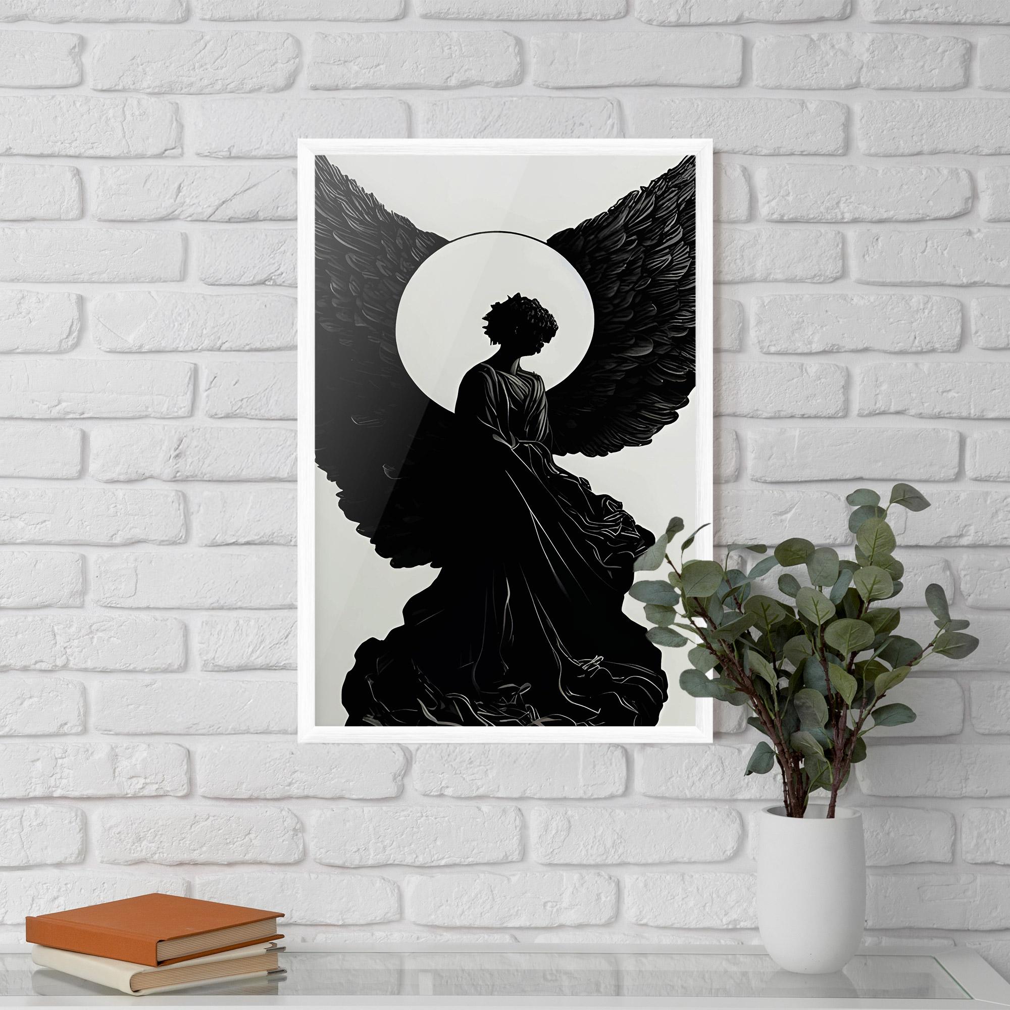 Poster Înrămat Angel Shilouette mockup 5