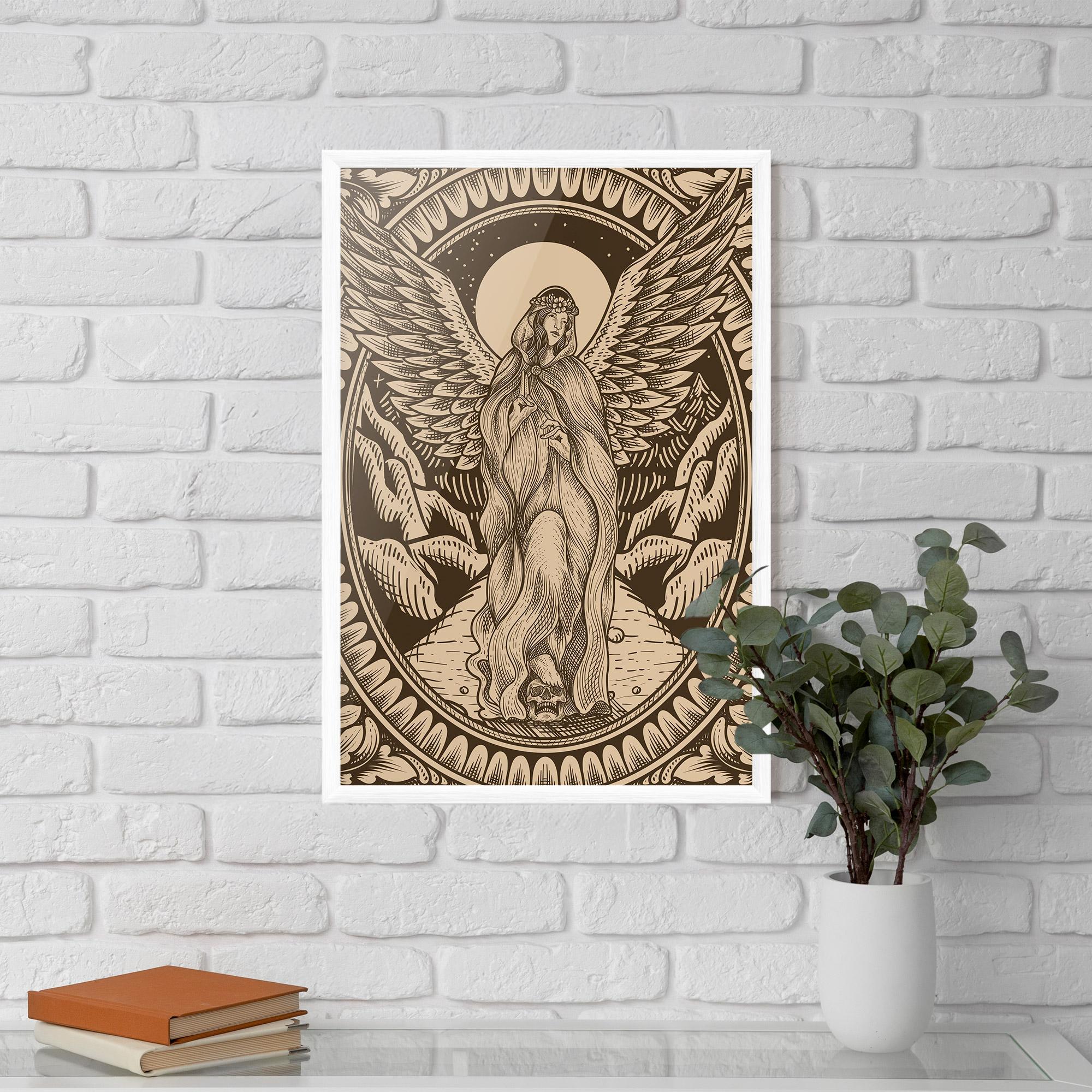 Poster Înrămat Cream Angel mockup 5
