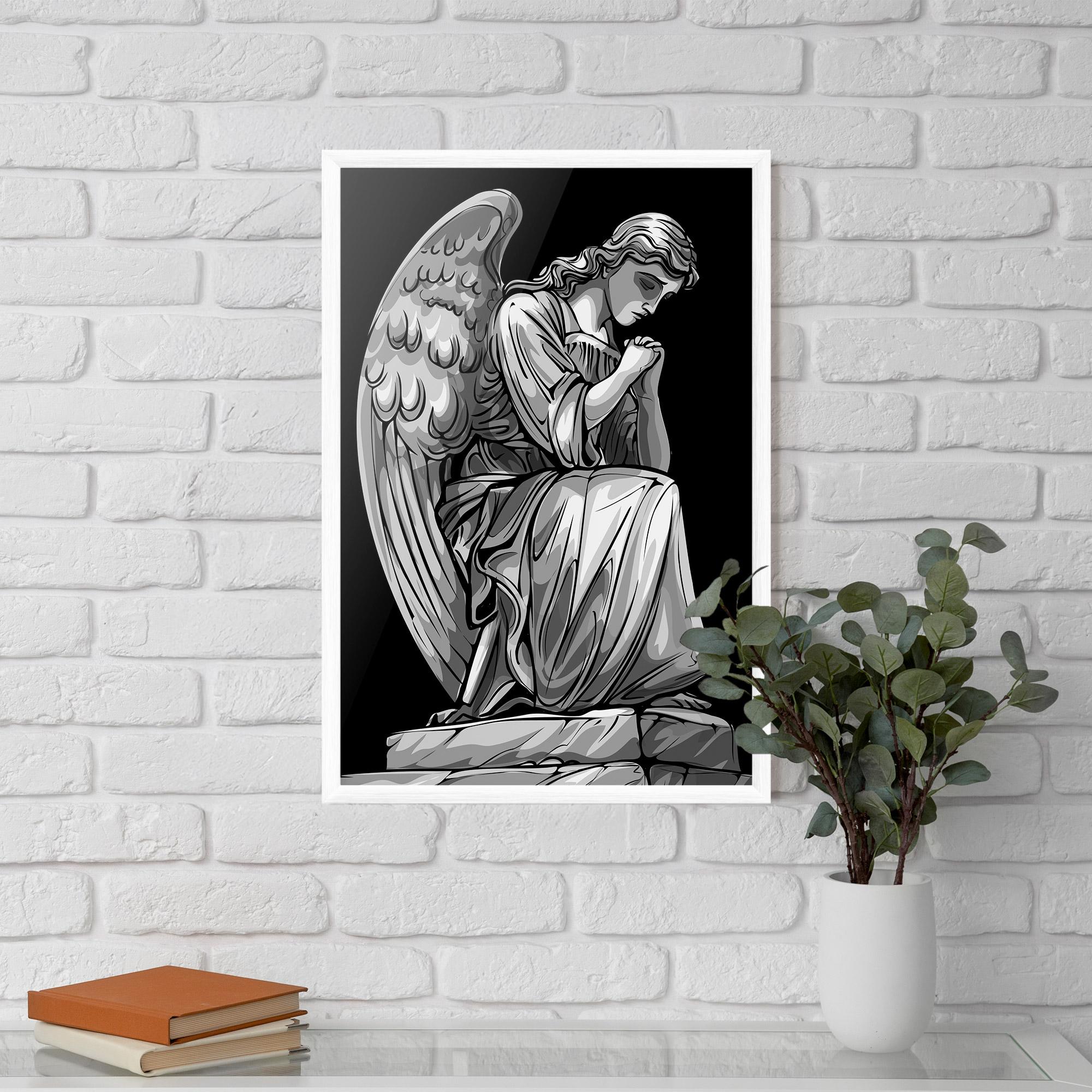 Poster Înrămat Pray Angel mockup 5