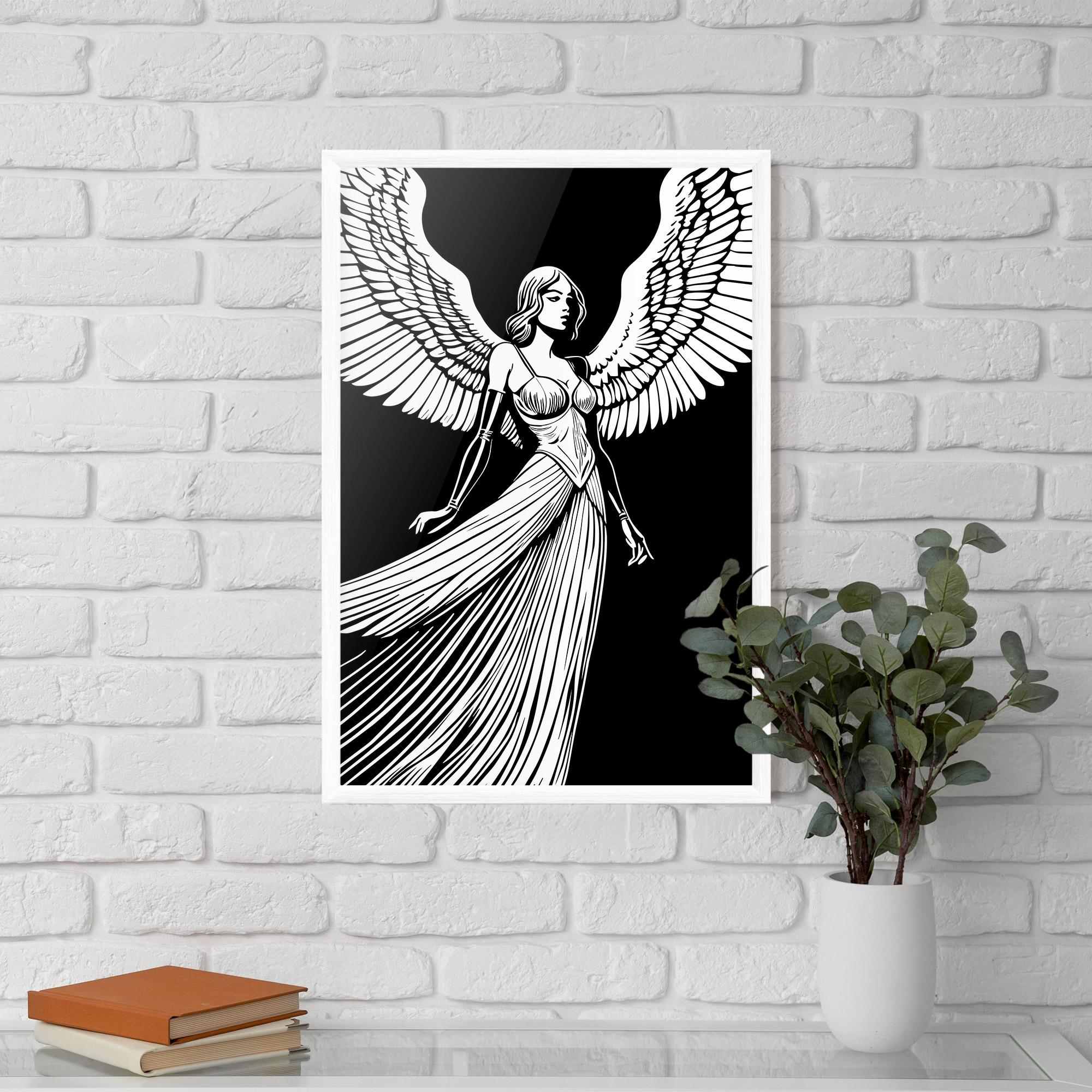 Poster Înrămat Pretty Angel mockup 5