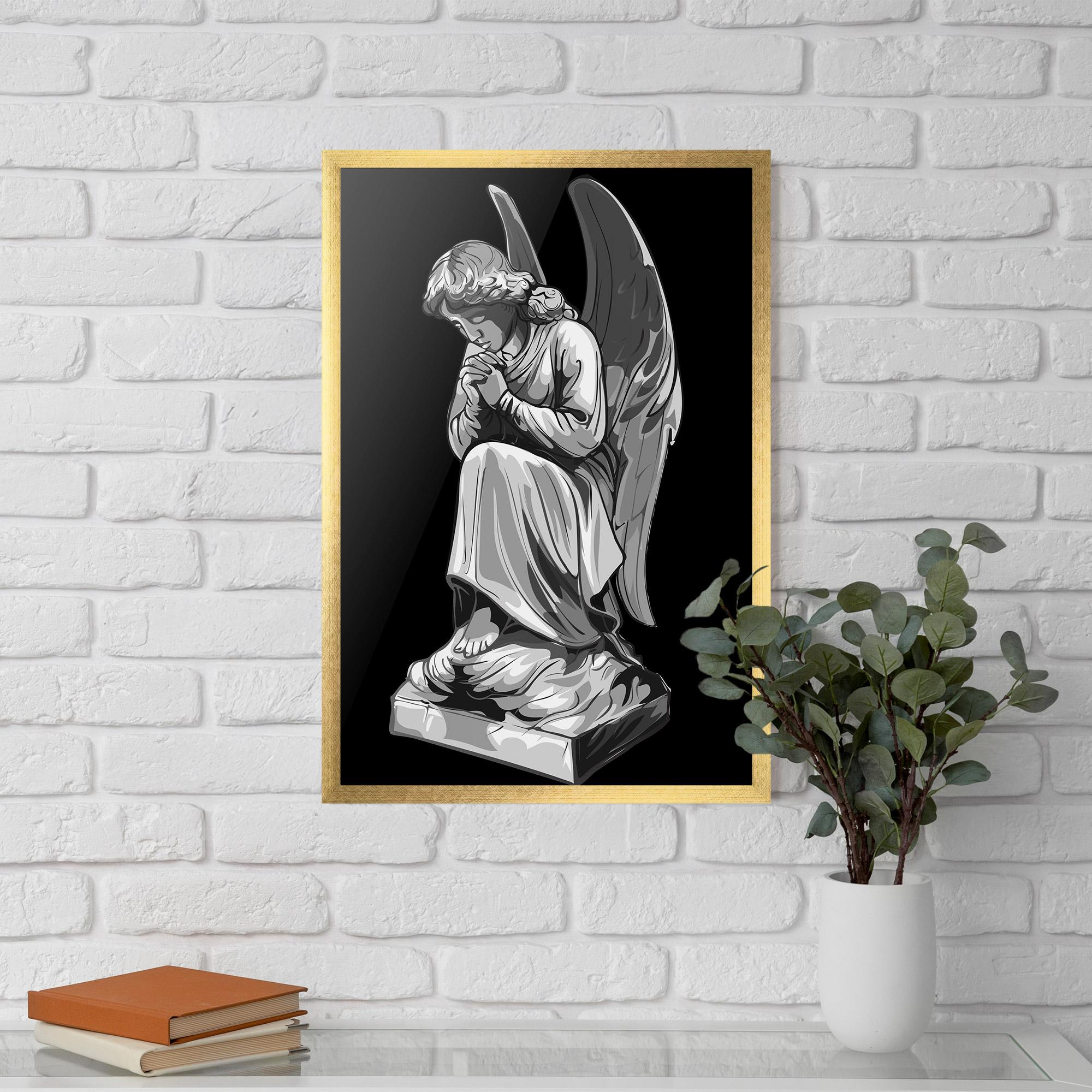 Poster Înrămat Angel Pray mockup 5