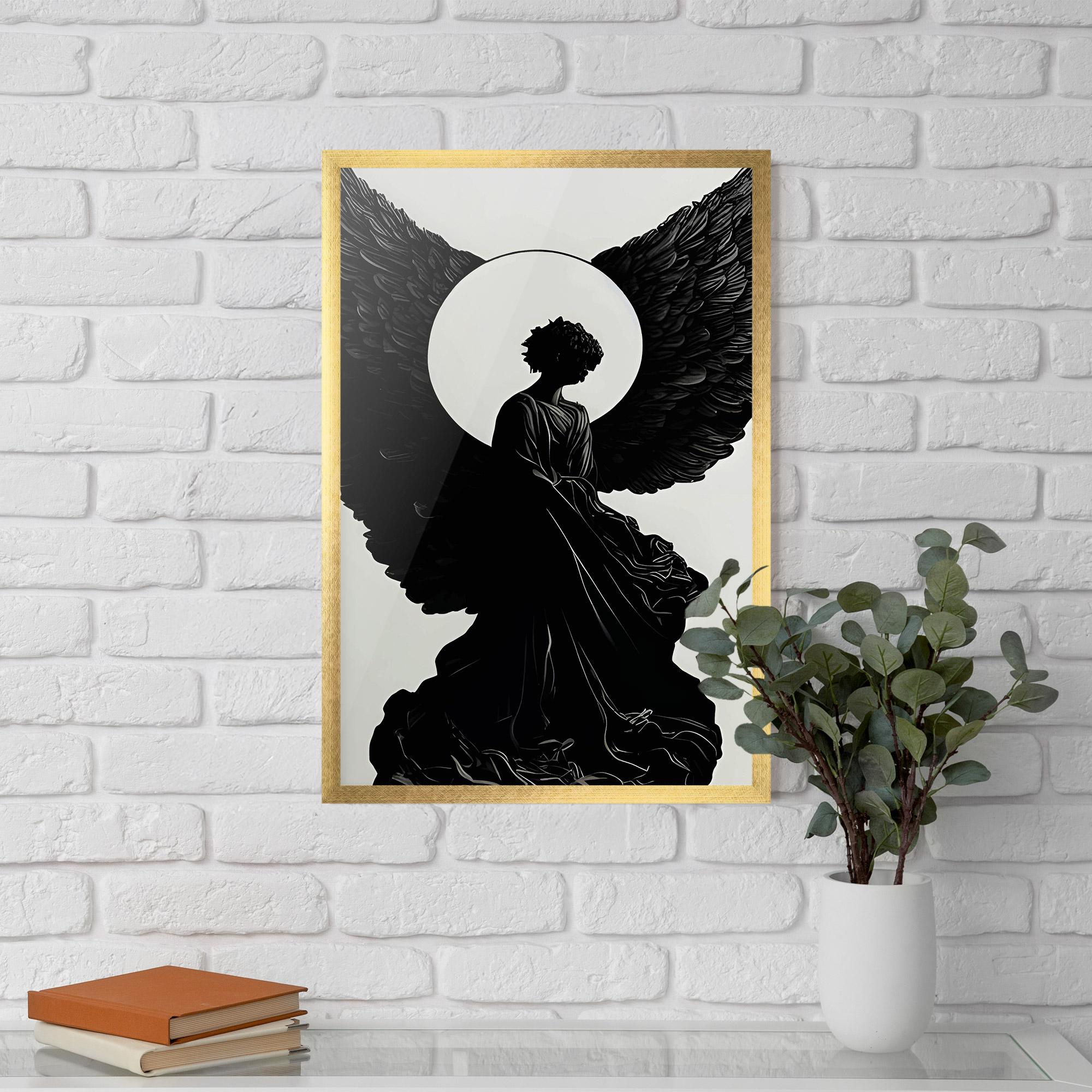 Poster Înrămat Angel Shilouette mockup 5