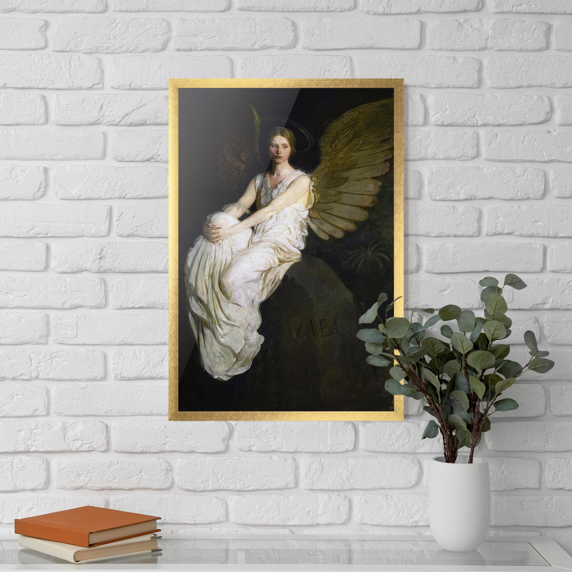 Poster Înrămat Angel Thinking mockup 5