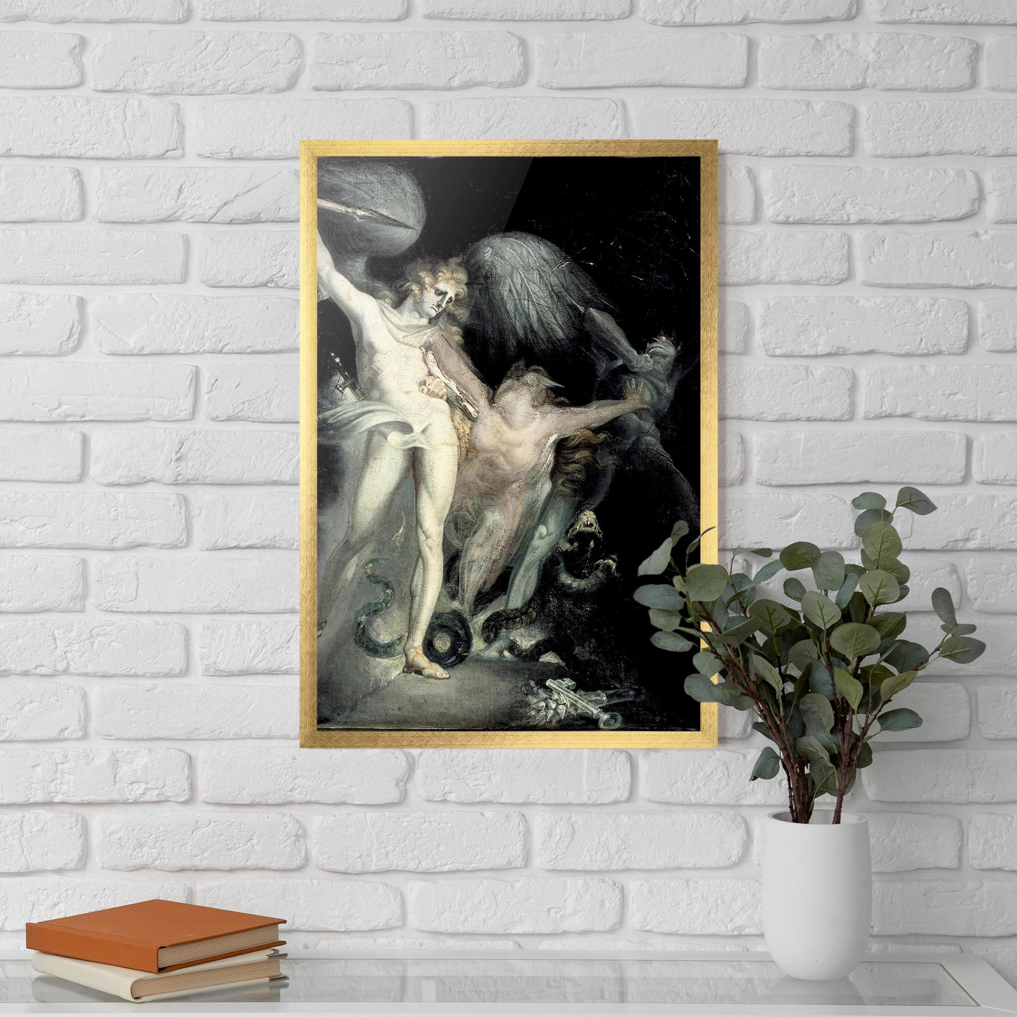 Poster Înrămat Old Angel Painting mockup 5