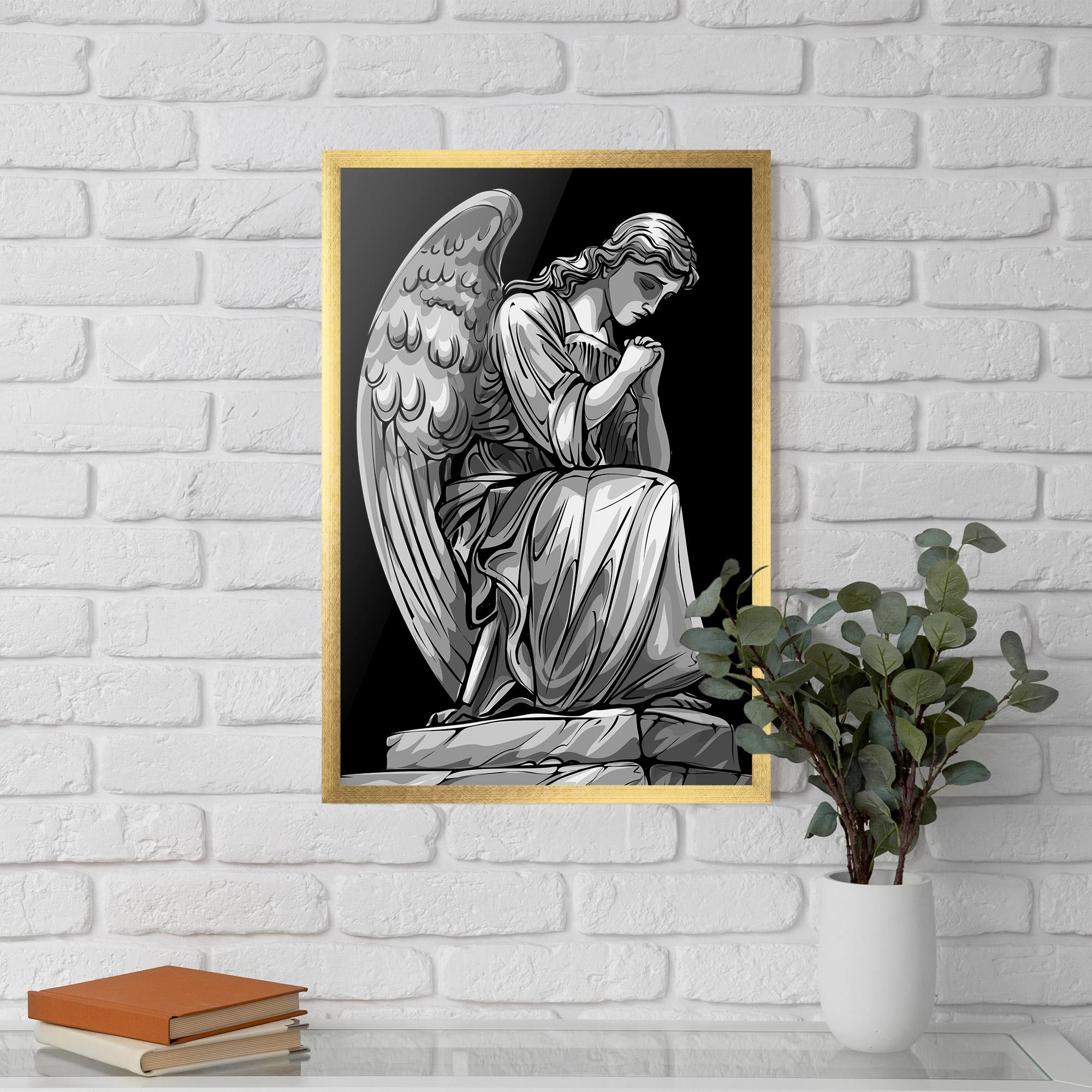 Poster Înrămat Pray Angel mockup 5