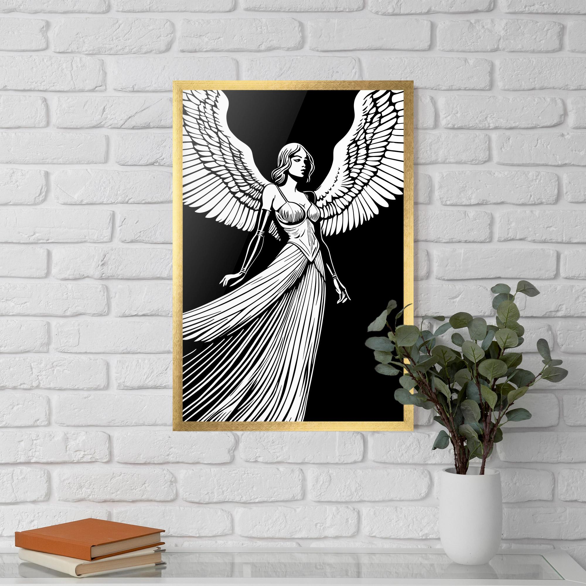 Poster Înrămat Pretty Angel mockup 5