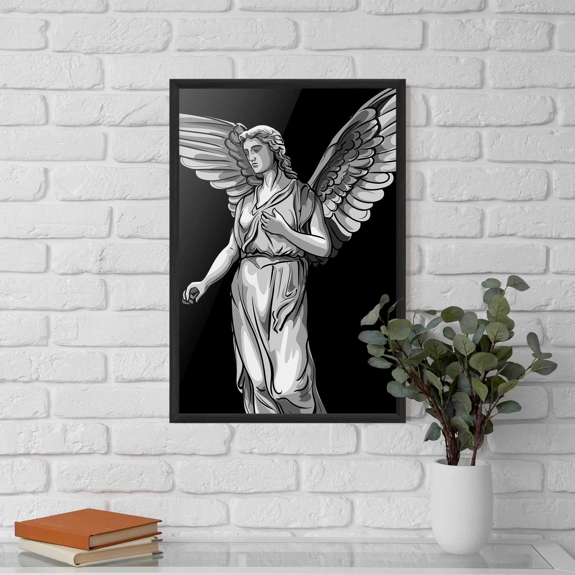 Poster Înrămat Angel Hand mockup 5