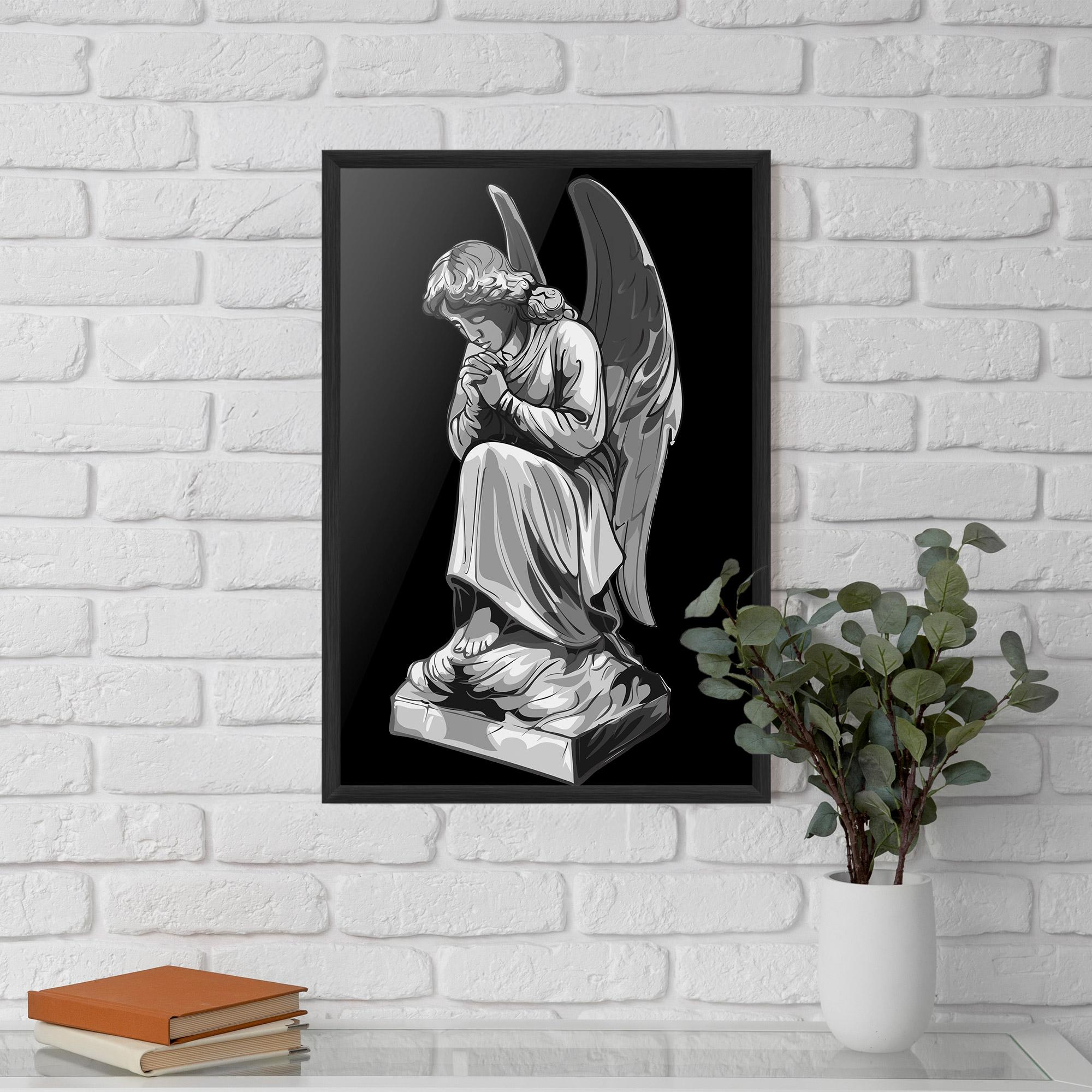 Poster Înrămat Angel Pray mockup 5