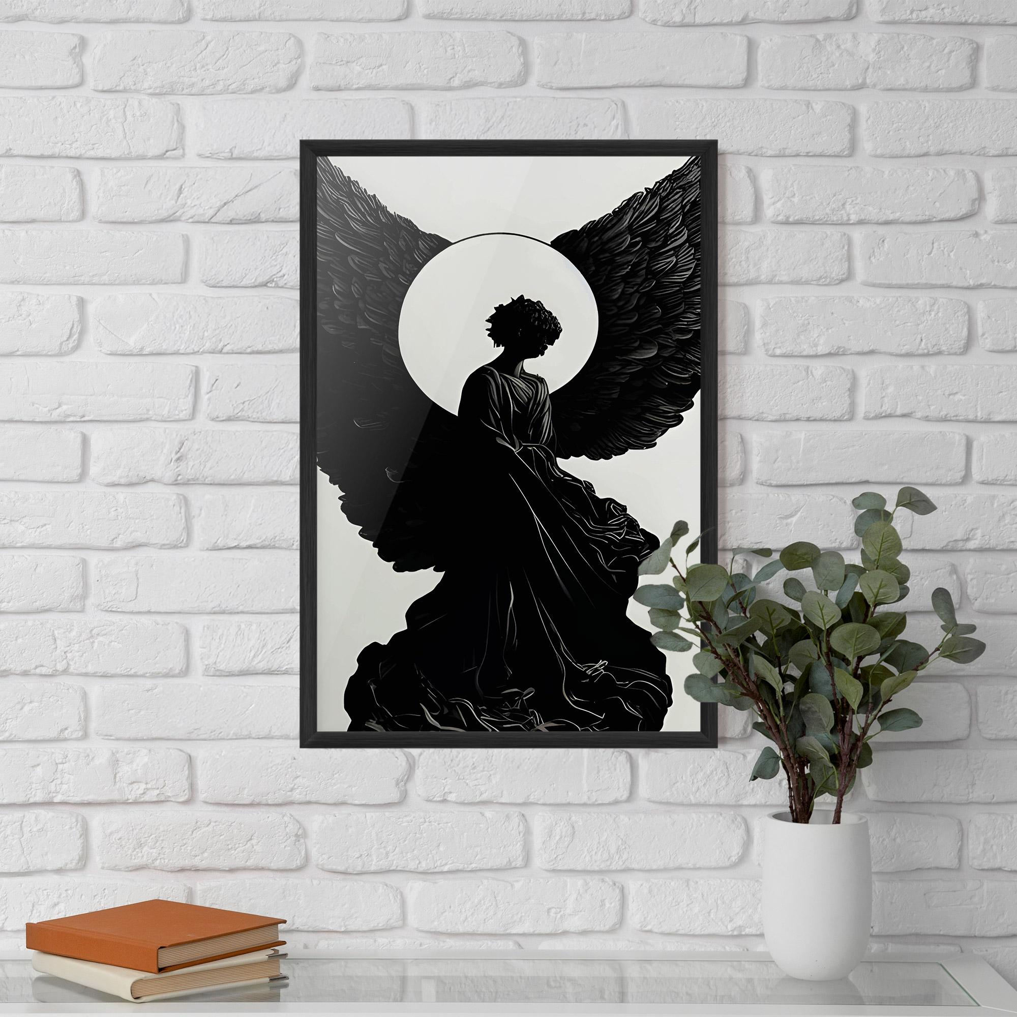 Poster Înrămat Angel Shilouette mockup 5