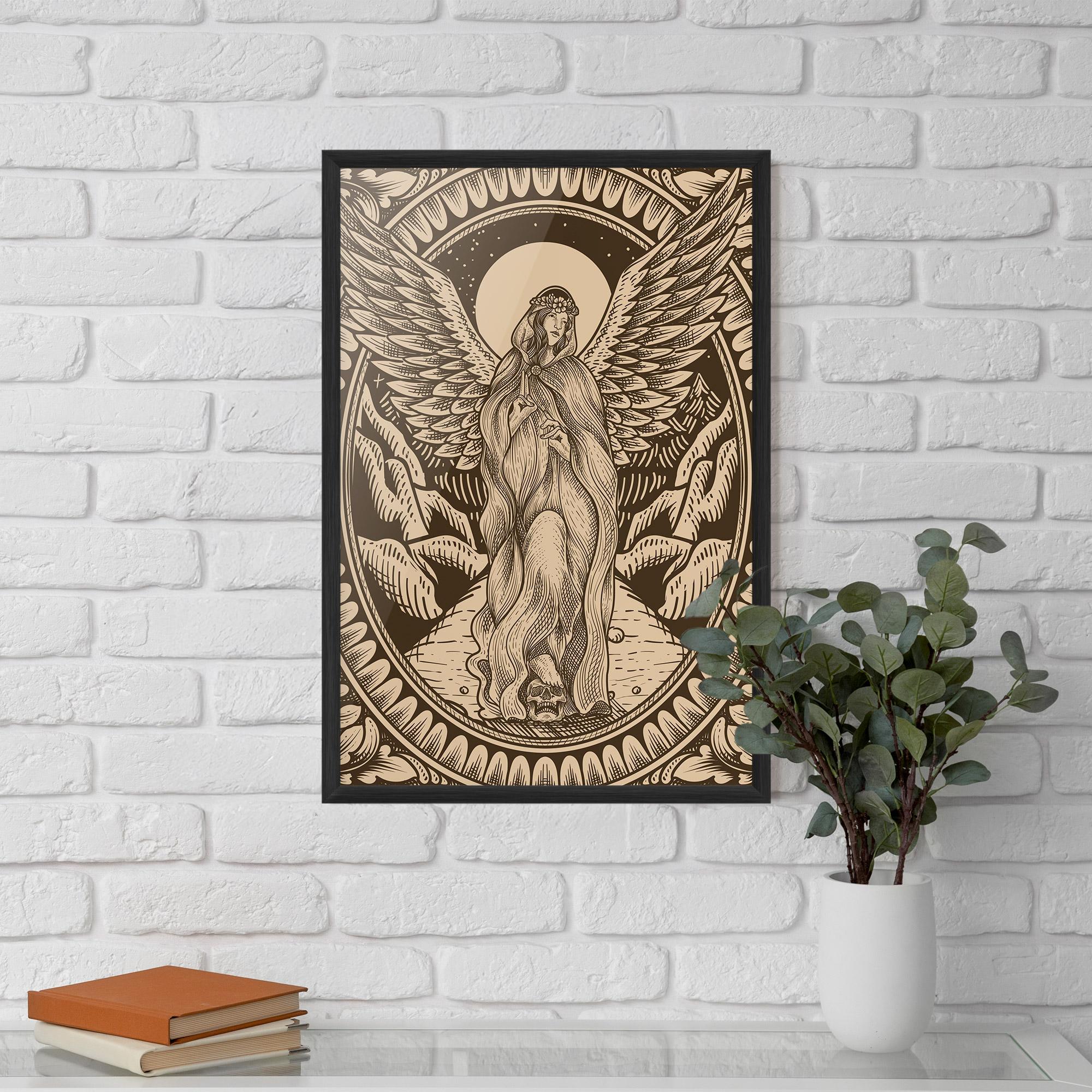Poster Înrămat Cream Angel mockup 5