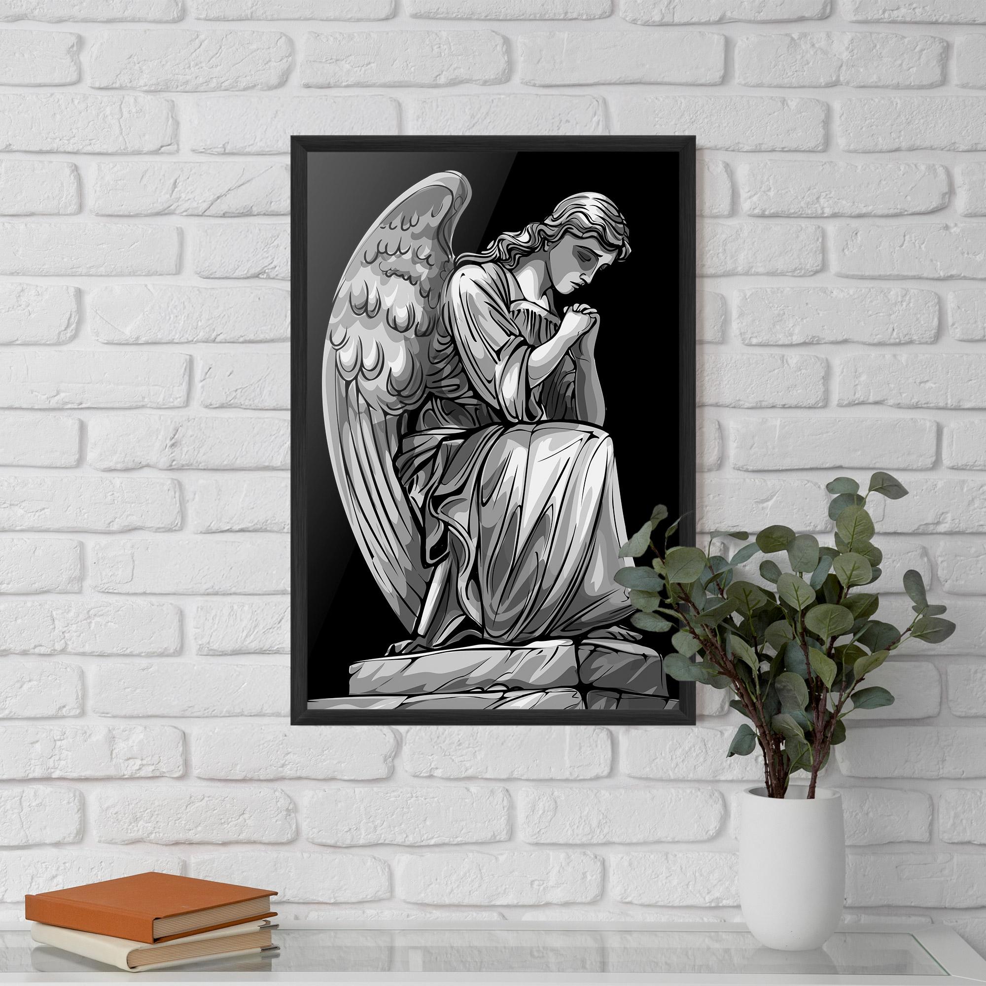 Poster Înrămat Pray Angel mockup 5