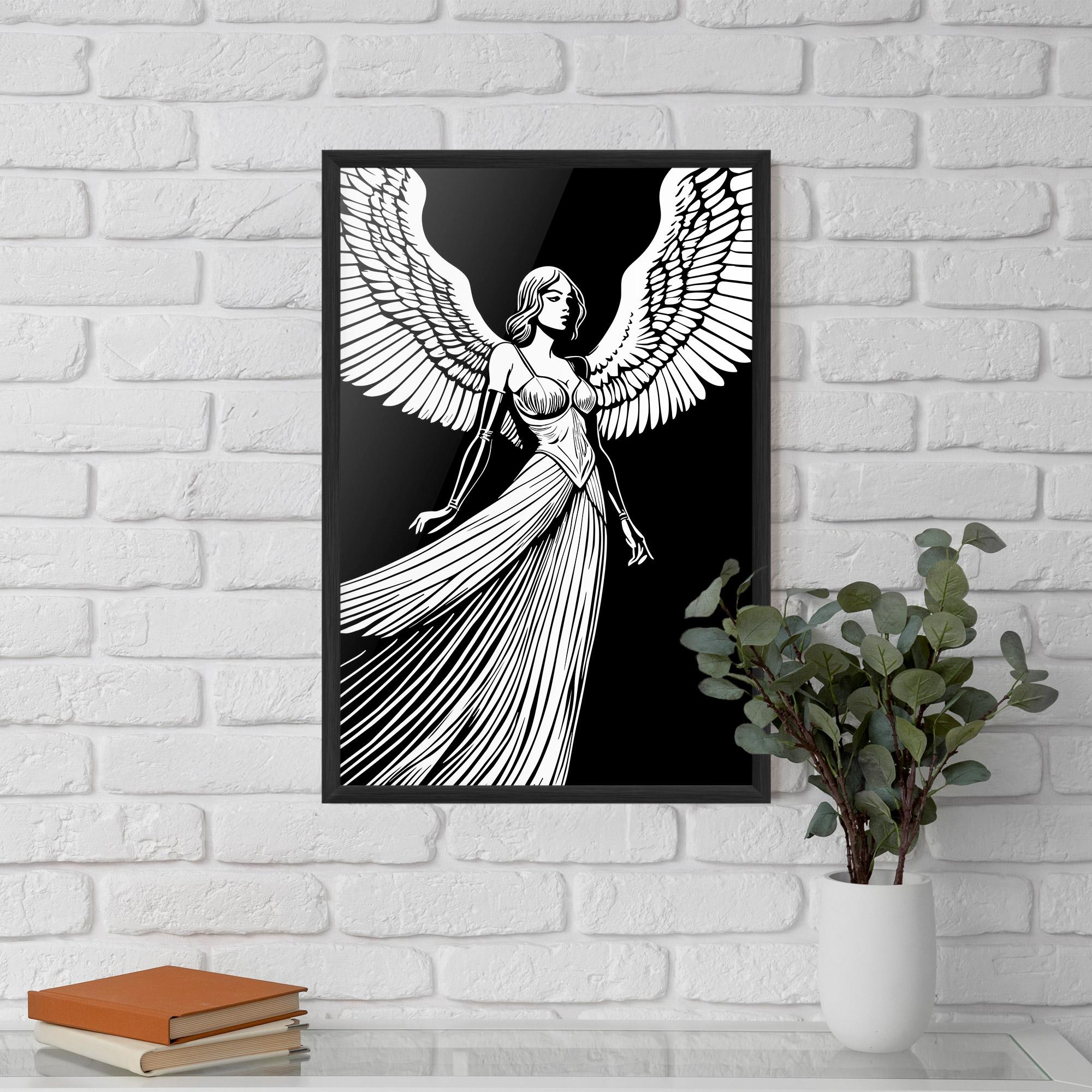 Poster Înrămat Pretty Angel mockup 5