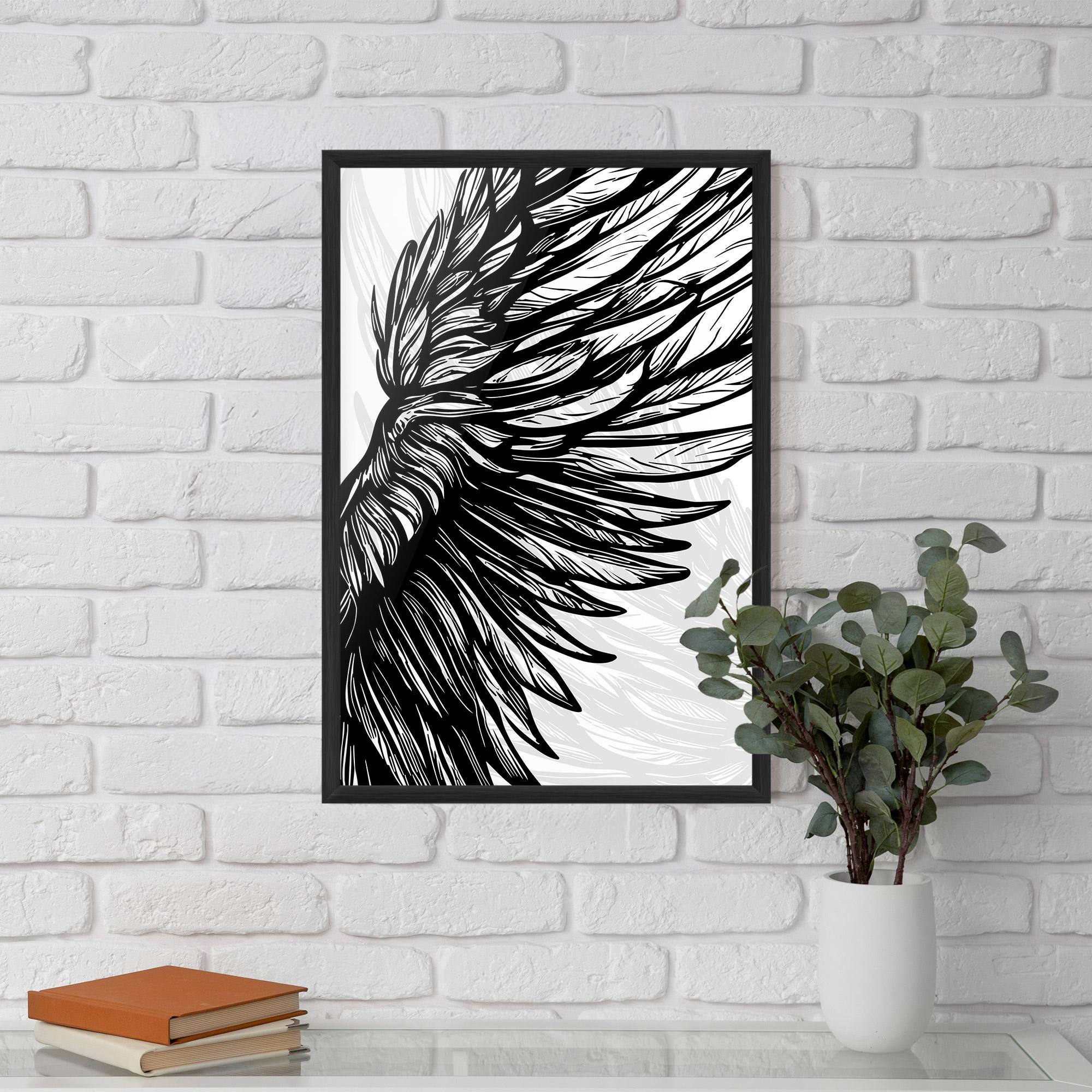 Poster Înrămat Wing Line mockup 5