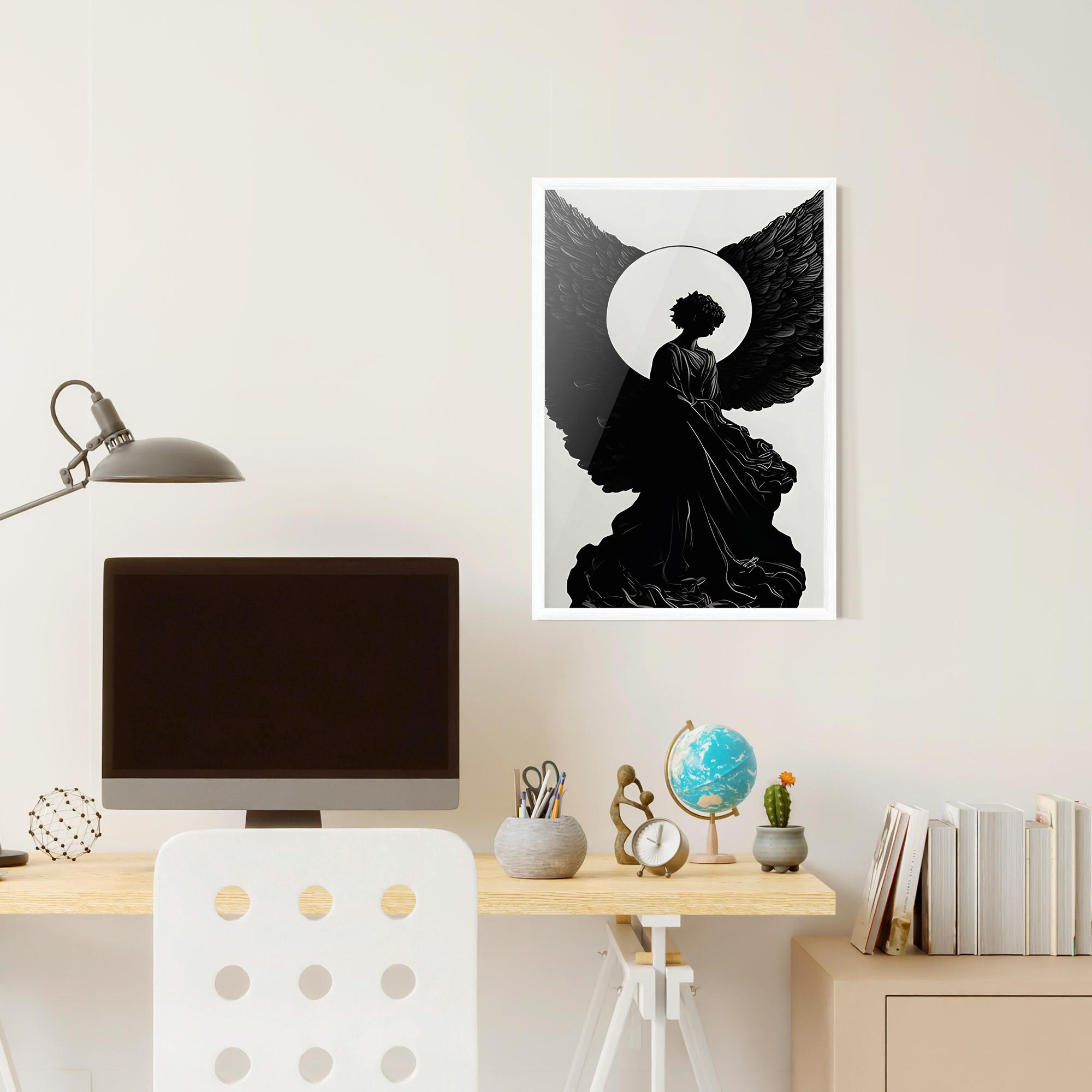 Poster Înrămat Angel Shilouette mockup 6
