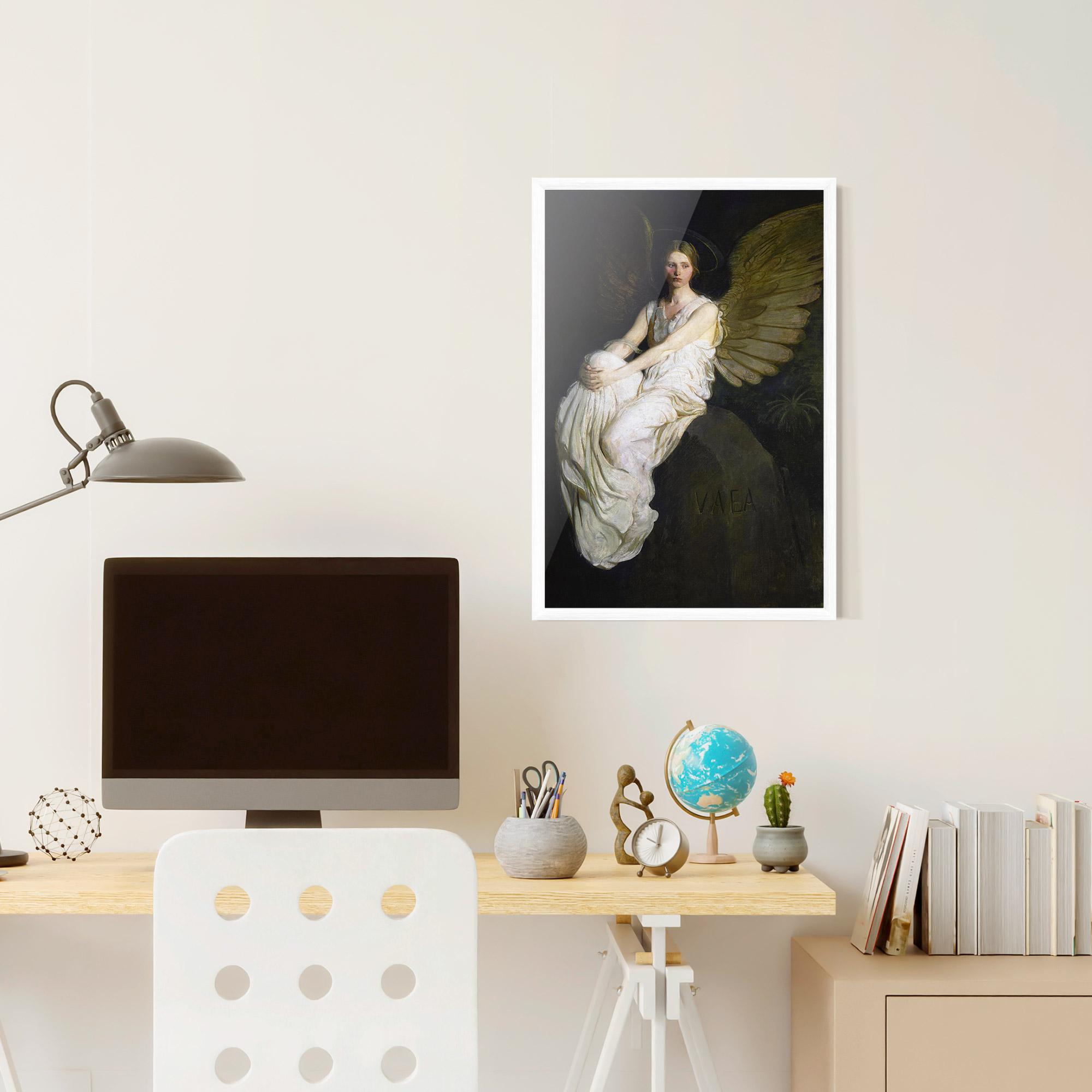 Poster Înrămat Angel Thinking mockup 6